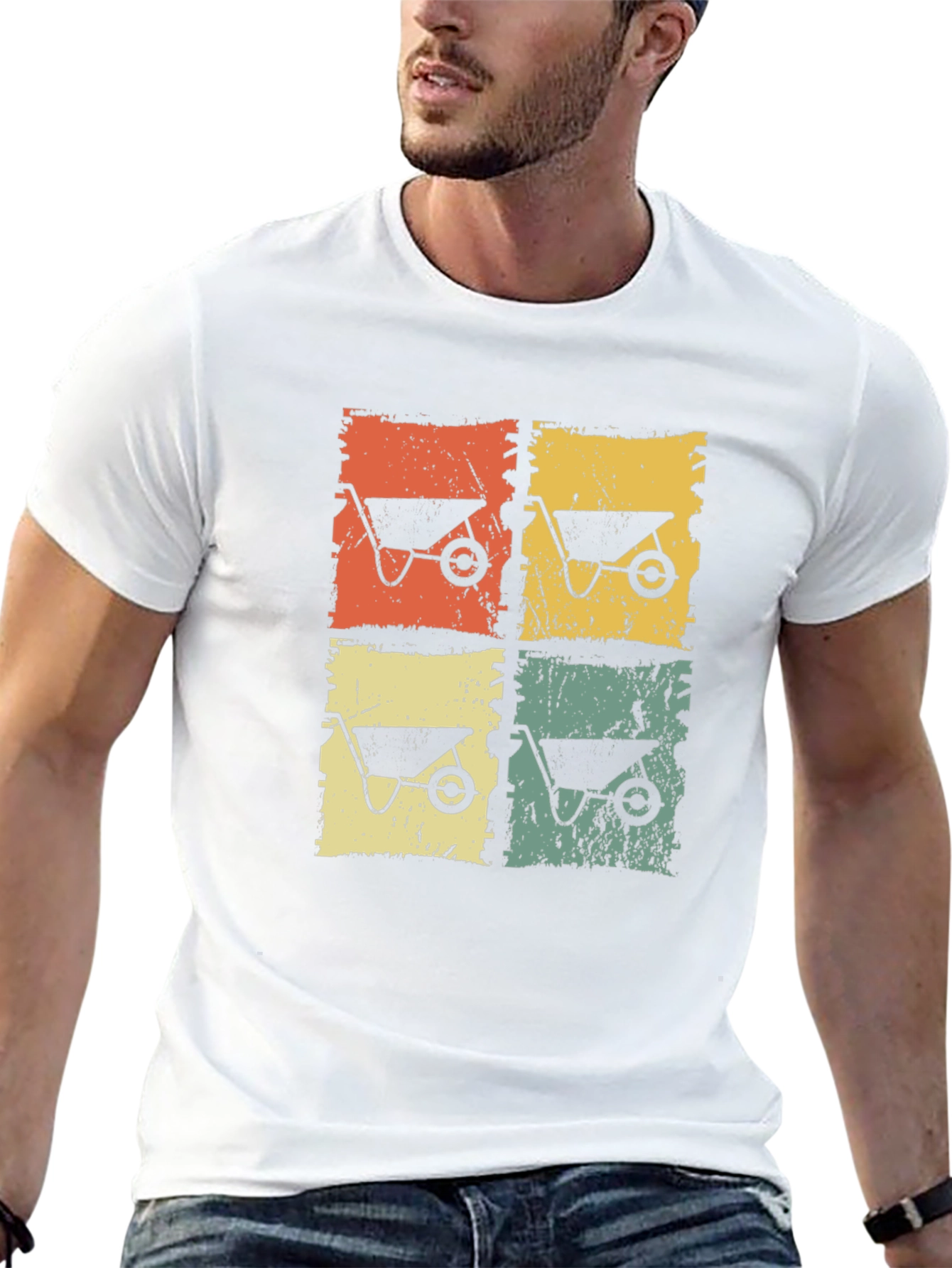Retro Wheelbarrow Graphic Tee