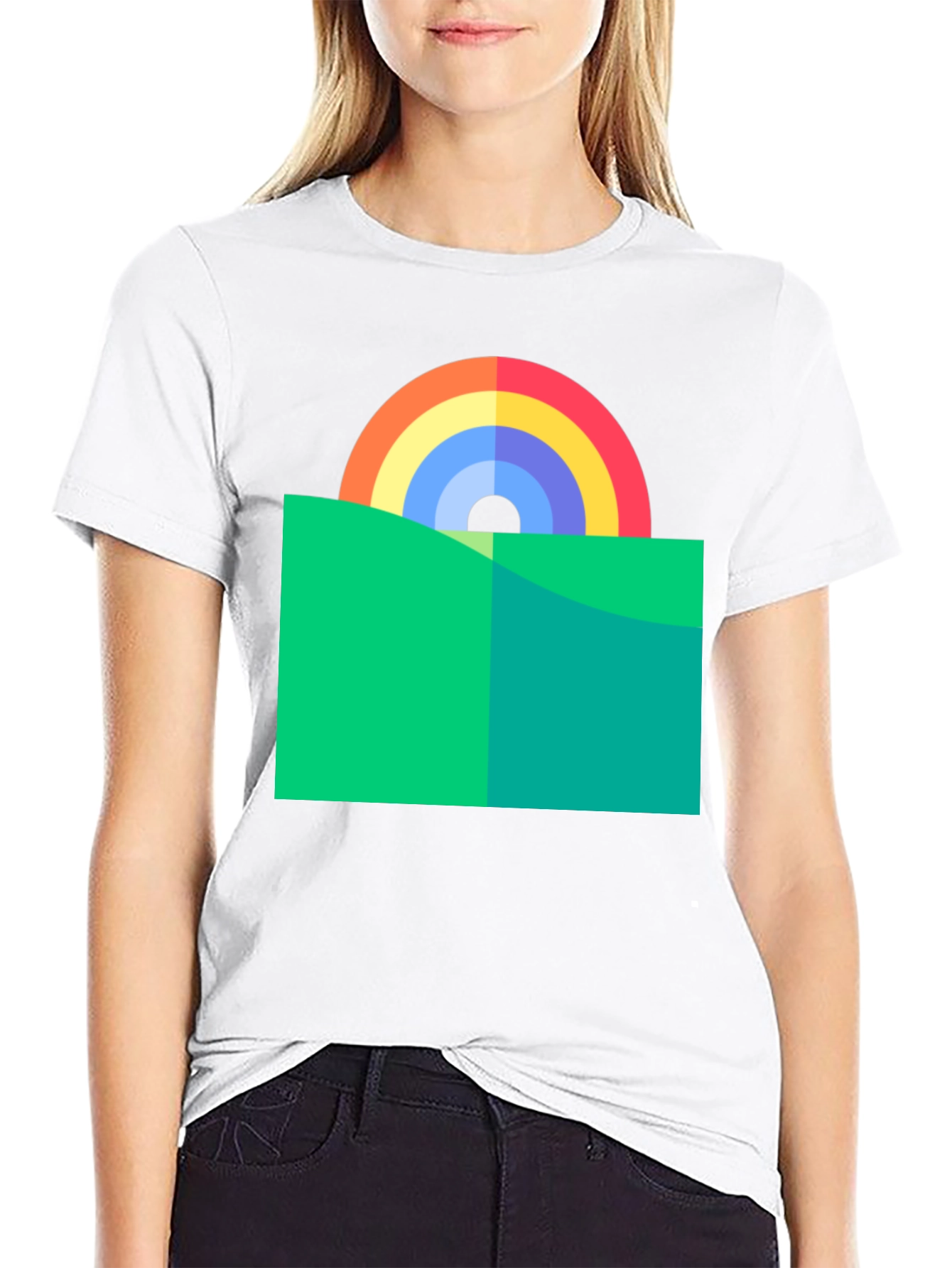 Rainbow Horizon Graphic Tee