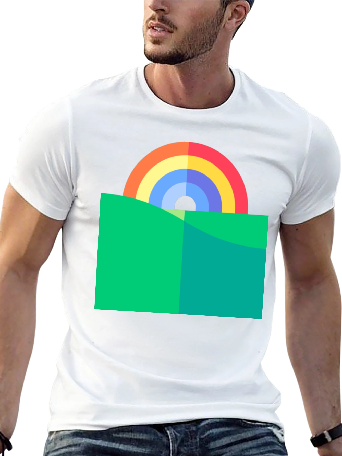 Rainbow Horizon Graphic Tee