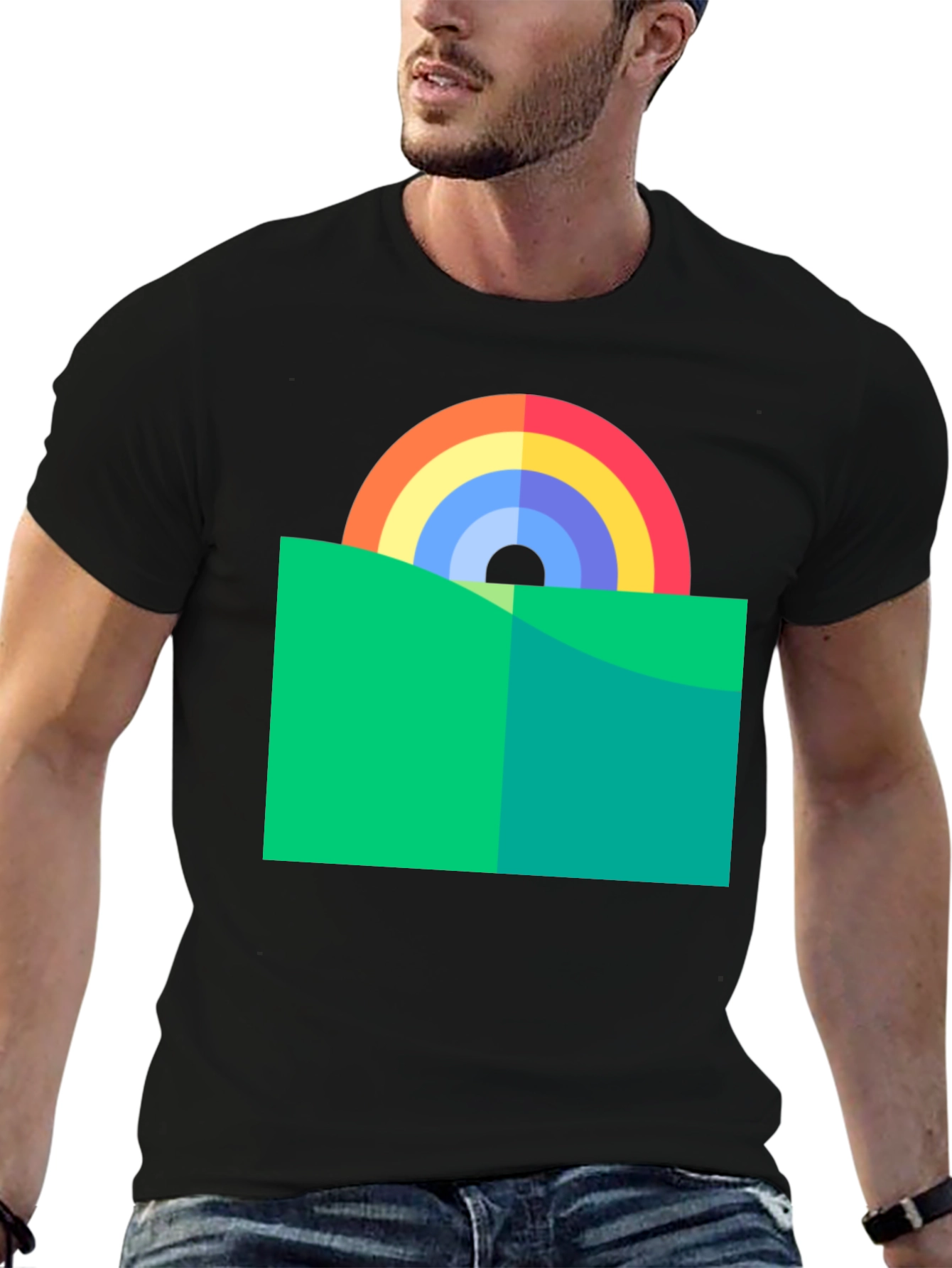 Rainbow Horizon Graphic Tee