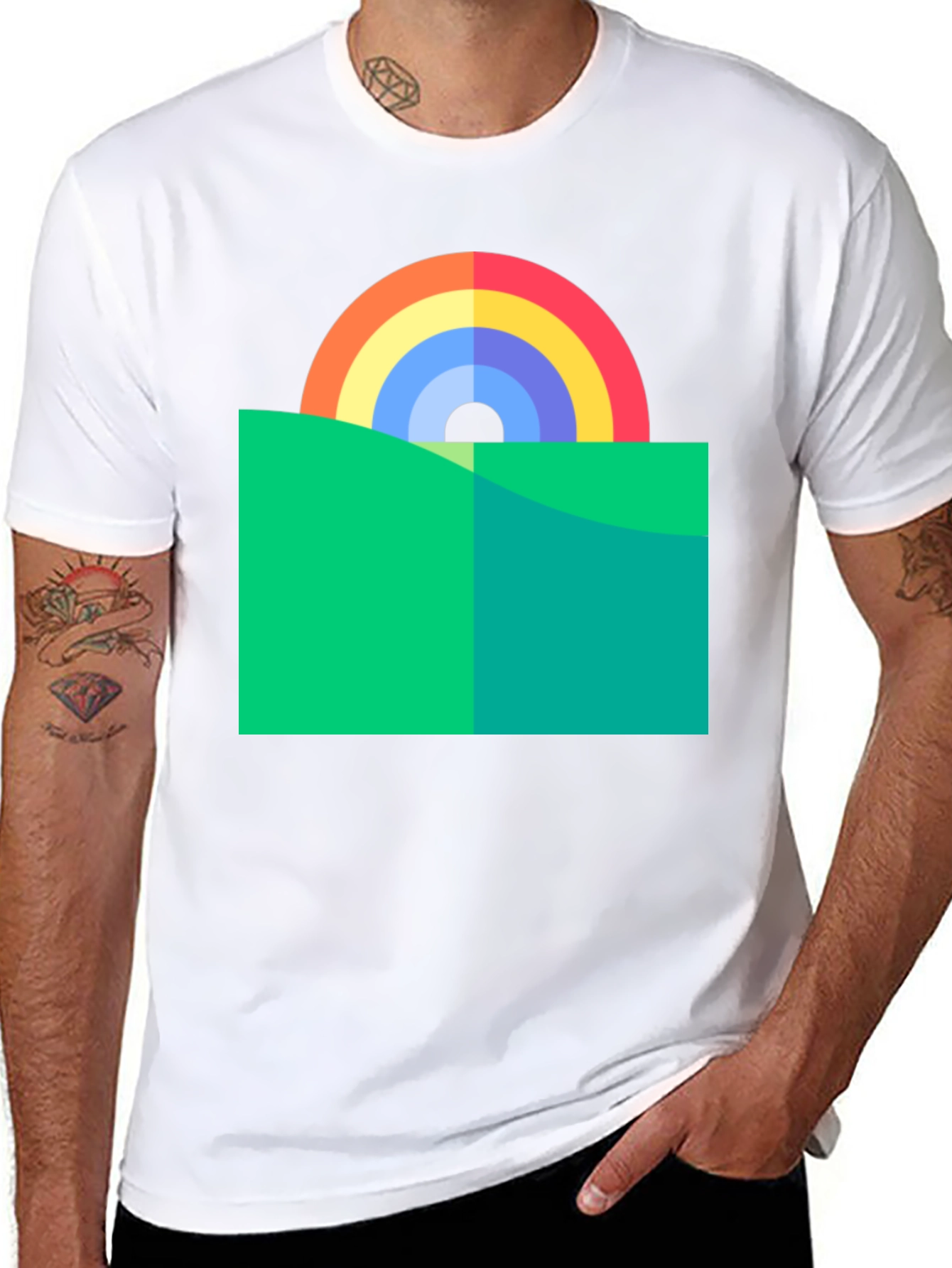 Rainbow Horizon Graphic Tee
