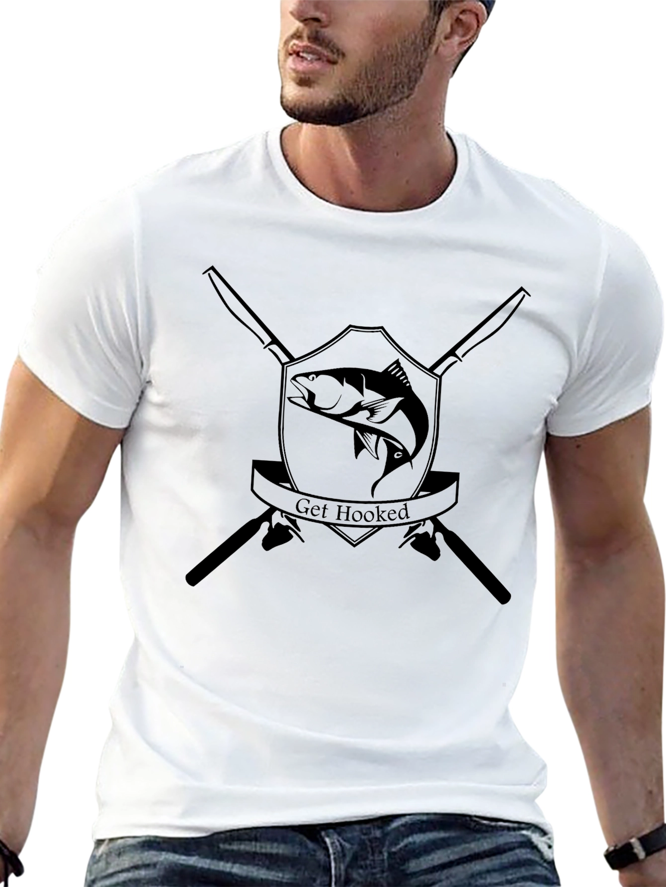 Get Hooked Fishing T-Shirt