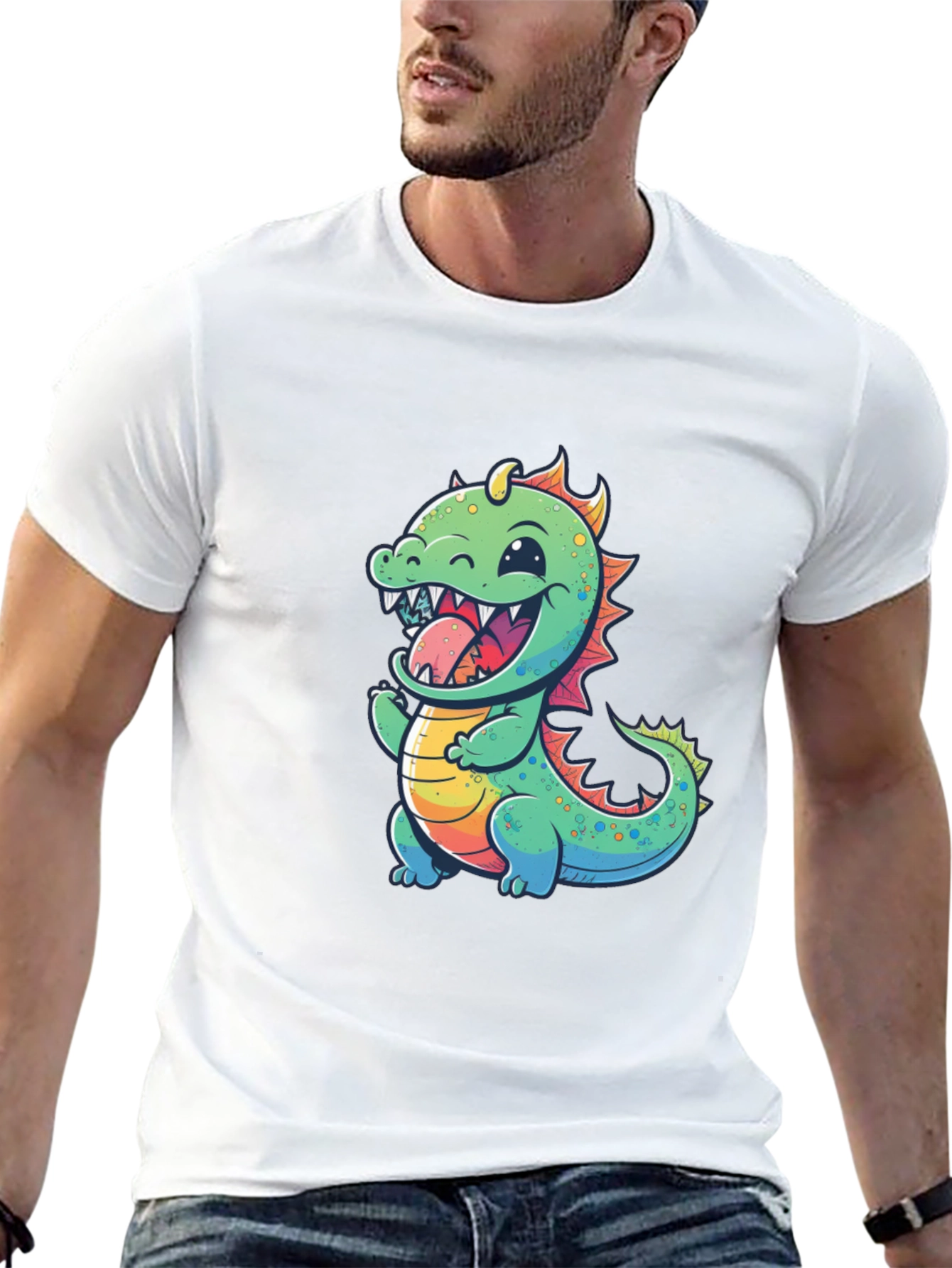 Cute Dragon Graphic T-Shirt