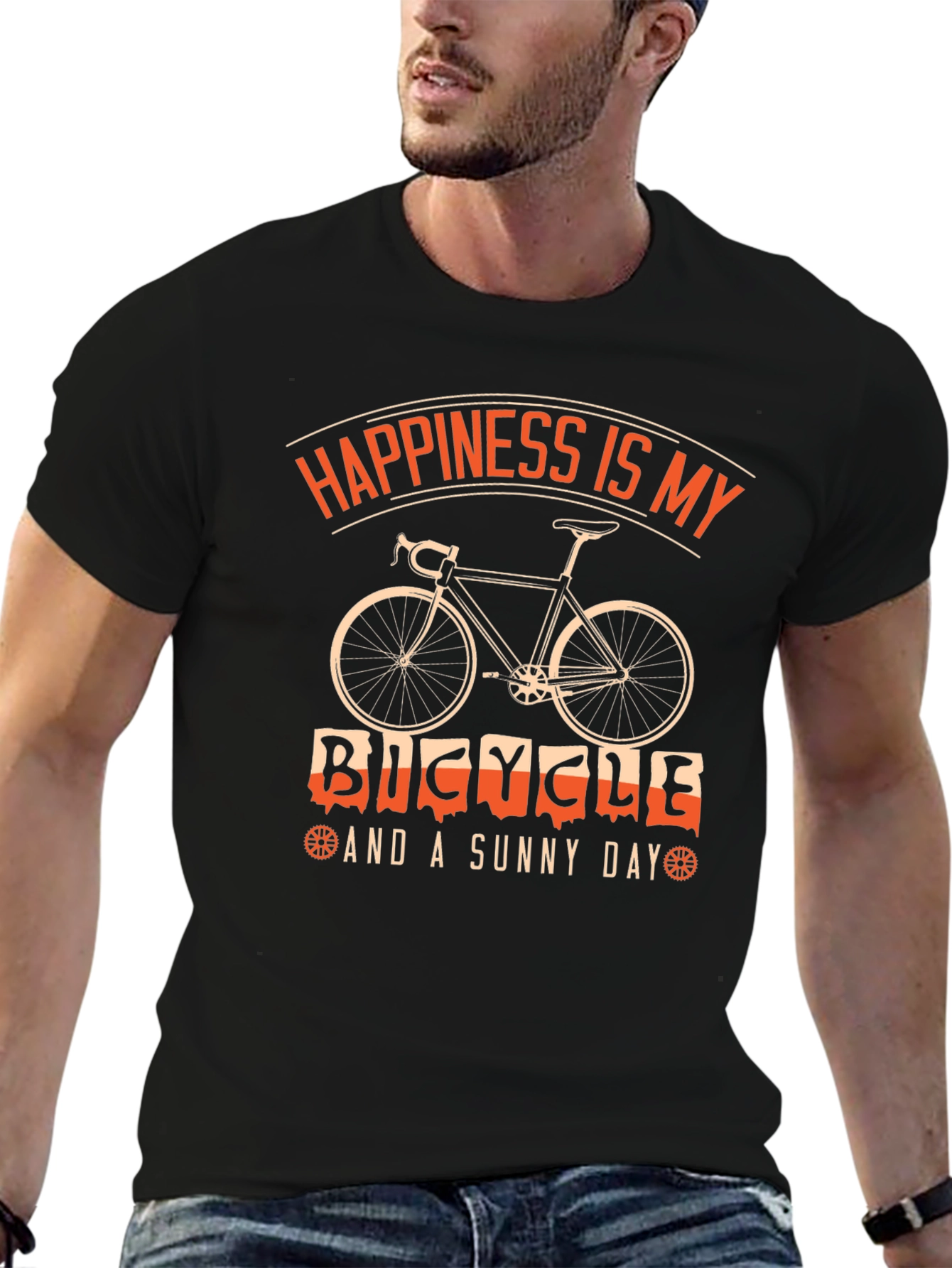 Happiness Bicycle T-Shirt - Sunny Day Ride