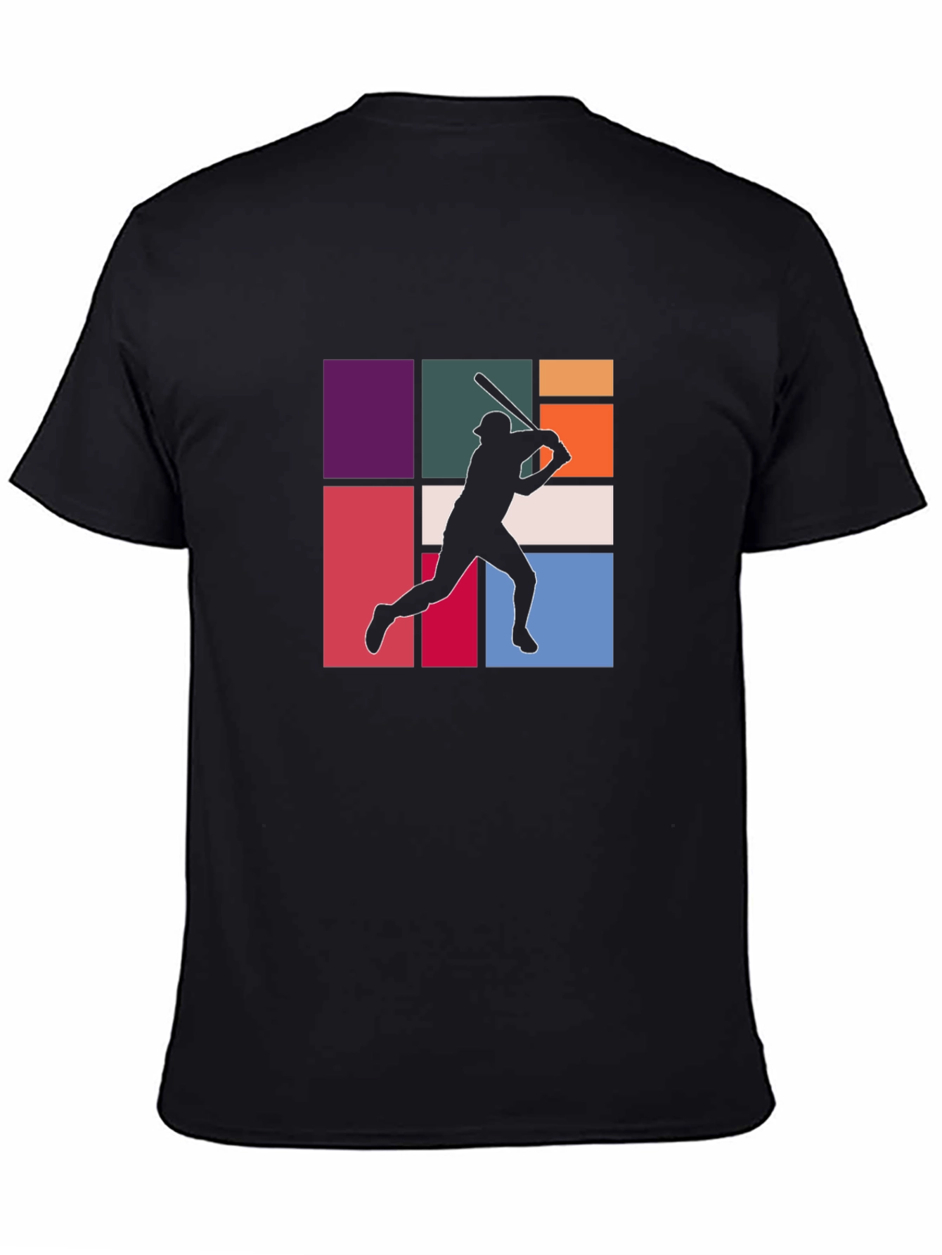 Retro Baseball Silhouette Graphic Tee