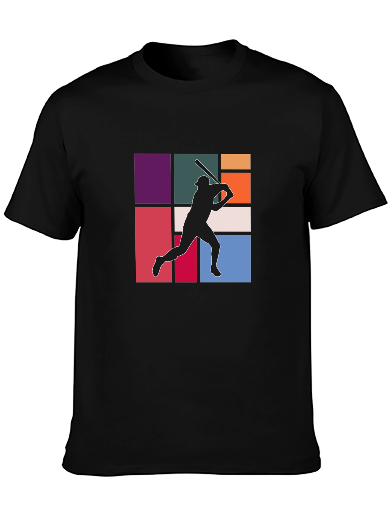 Retro Baseball Silhouette Graphic Tee