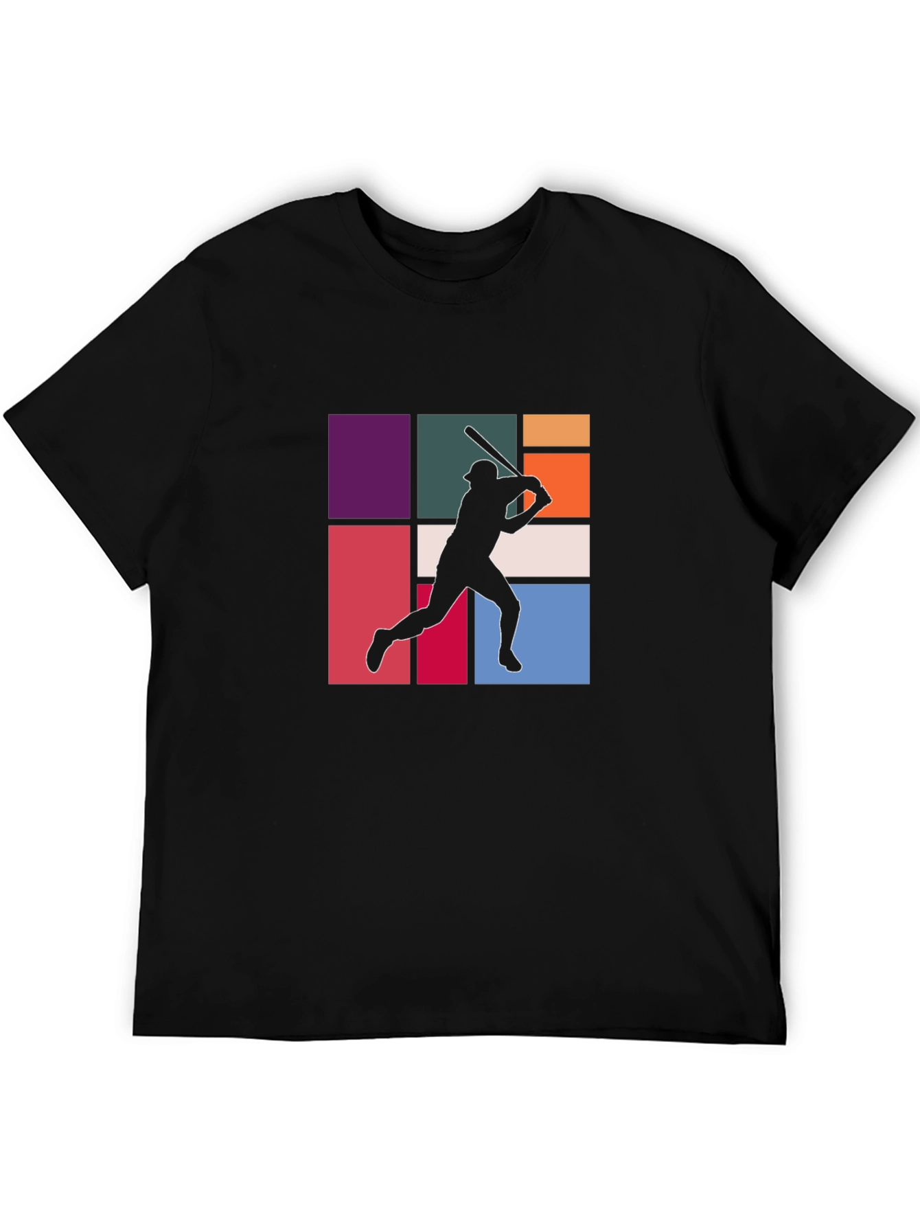 Retro Baseball Silhouette Graphic Tee