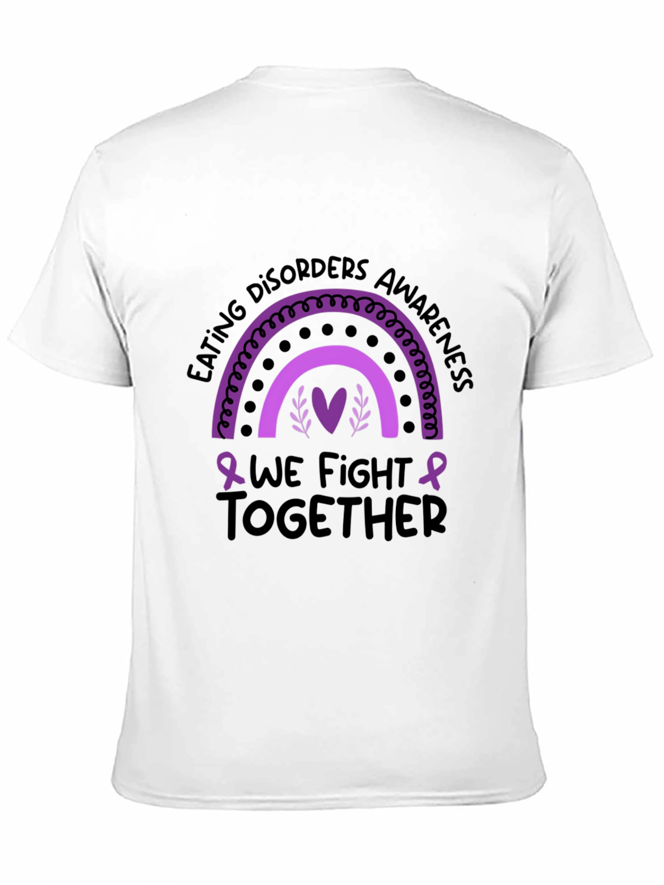 Eating Disorders Awareness T-Shirt - We Fight Together