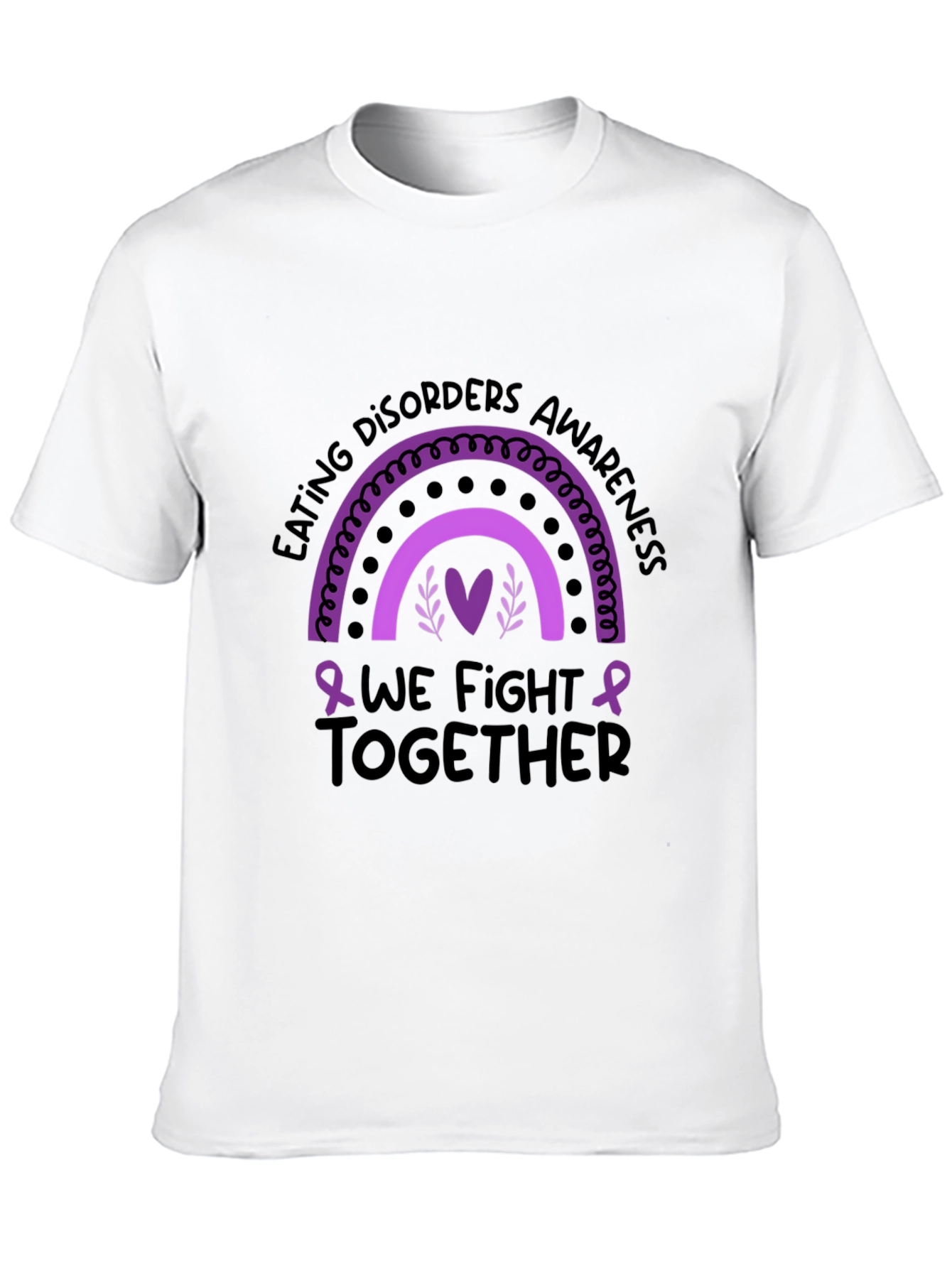 Eating Disorders Awareness T-Shirt - We Fight Together