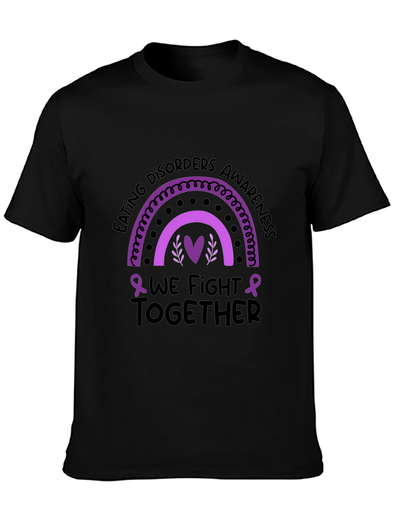 Eating Disorders Awareness T-Shirt - We Fight Together