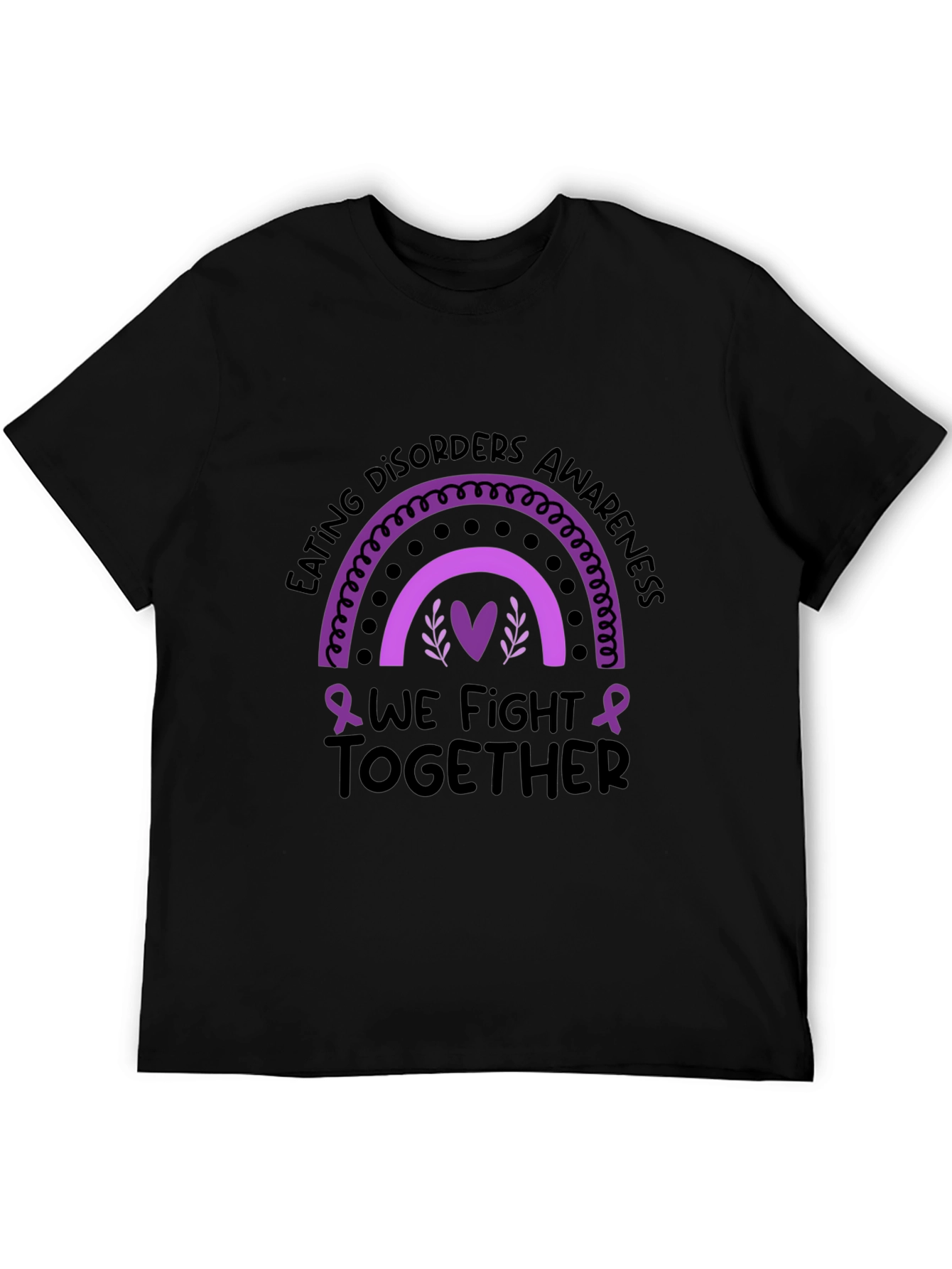 Eating Disorders Awareness T-Shirt - We Fight Together