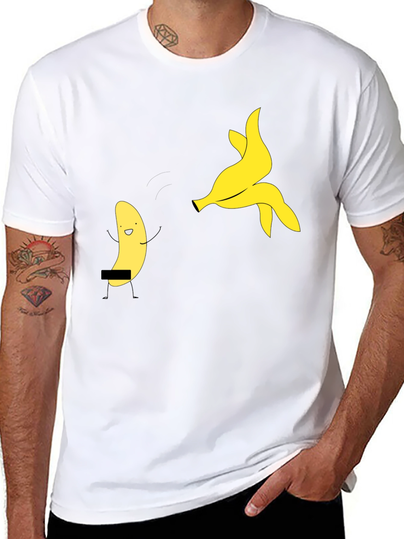 Funny Banana T-Shirt - Black