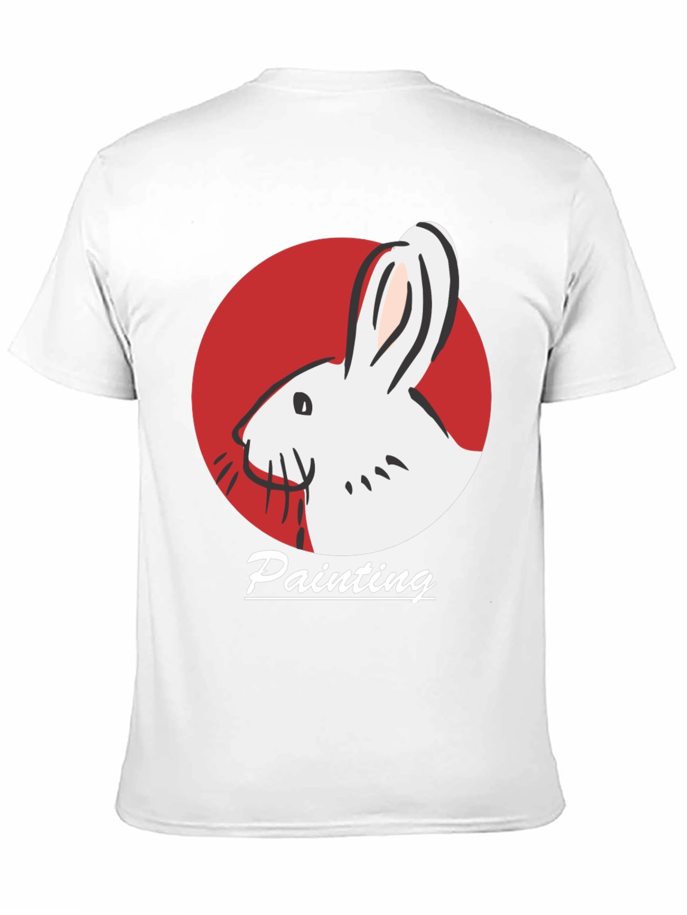 Rabbit Painting T-Shirt - Artistic Design