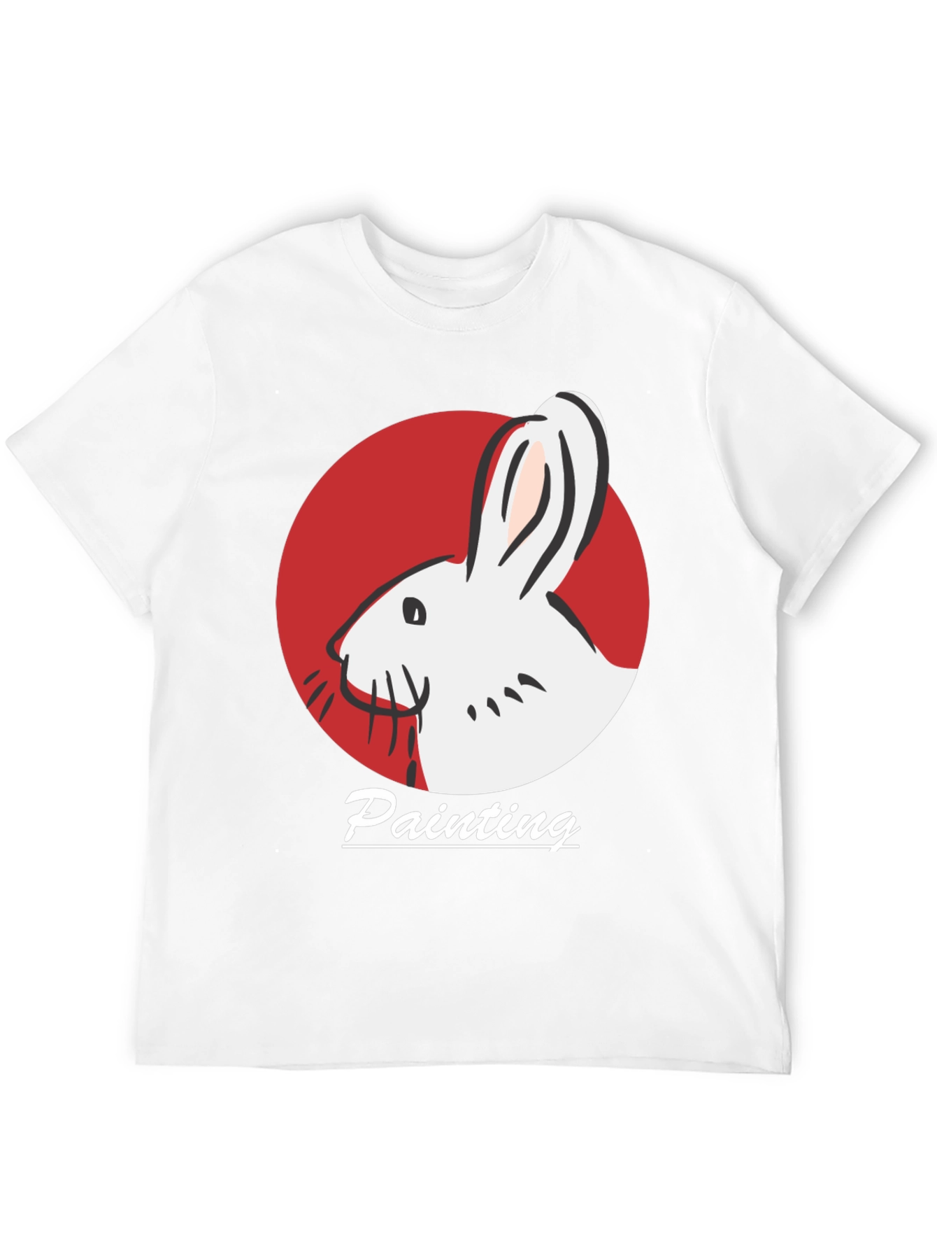 Rabbit Painting T-Shirt - Artistic Design