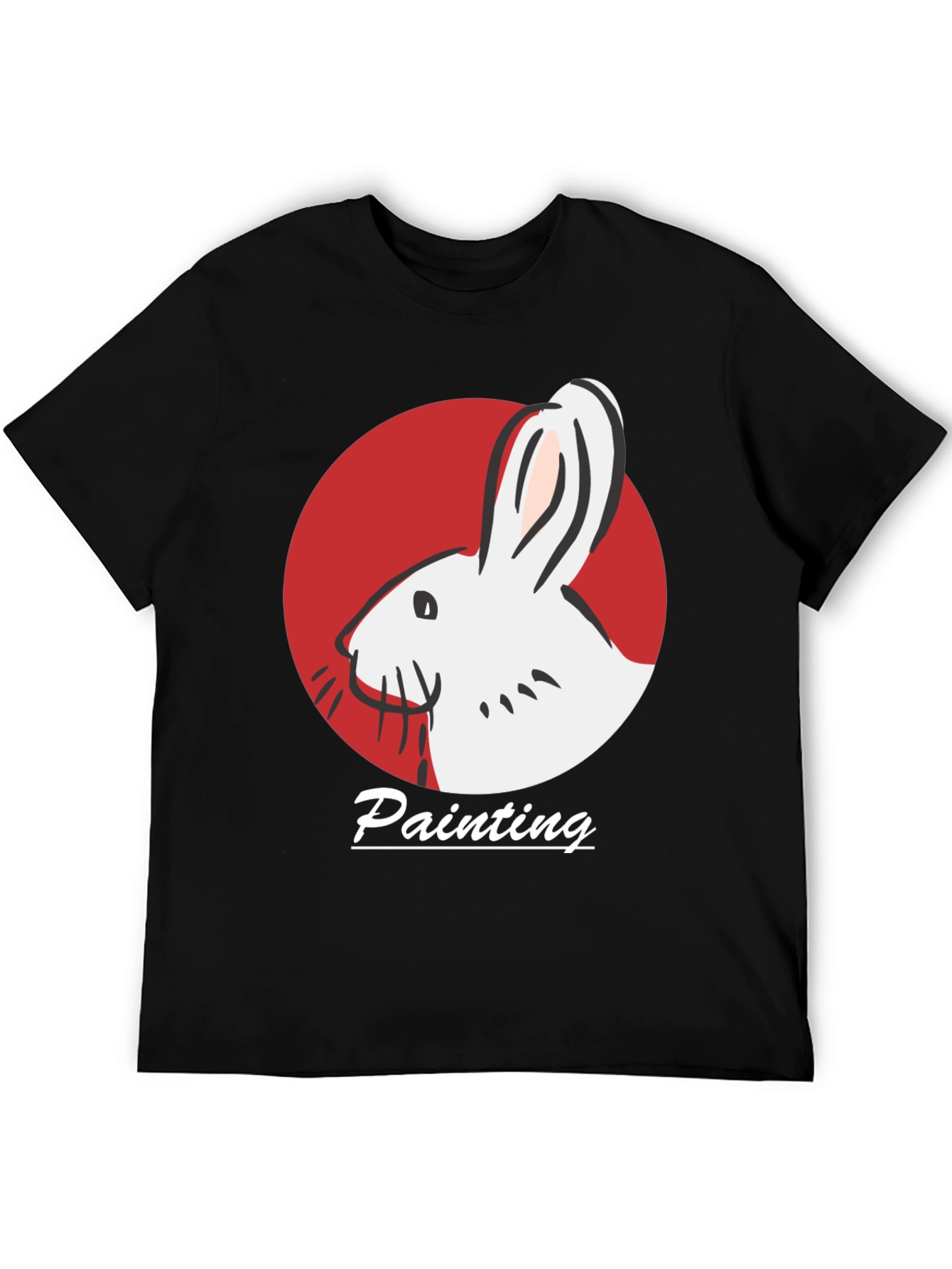 Rabbit Painting T-Shirt - Artistic Design