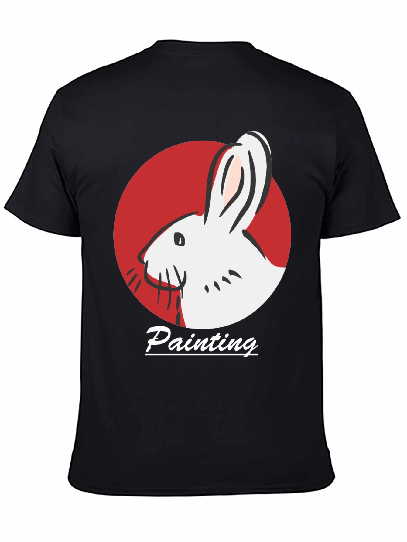 Rabbit Painting T-Shirt - Artistic Design