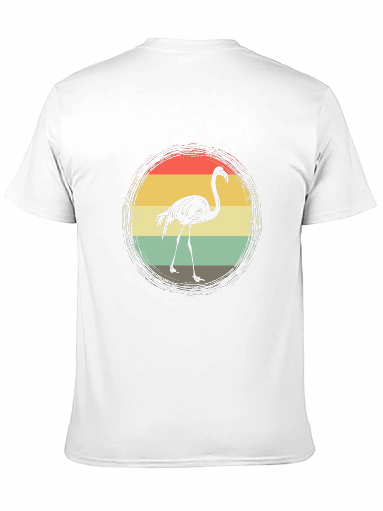 Retro Flamingo T-Shirt - Sunset Bird Graphic Tee