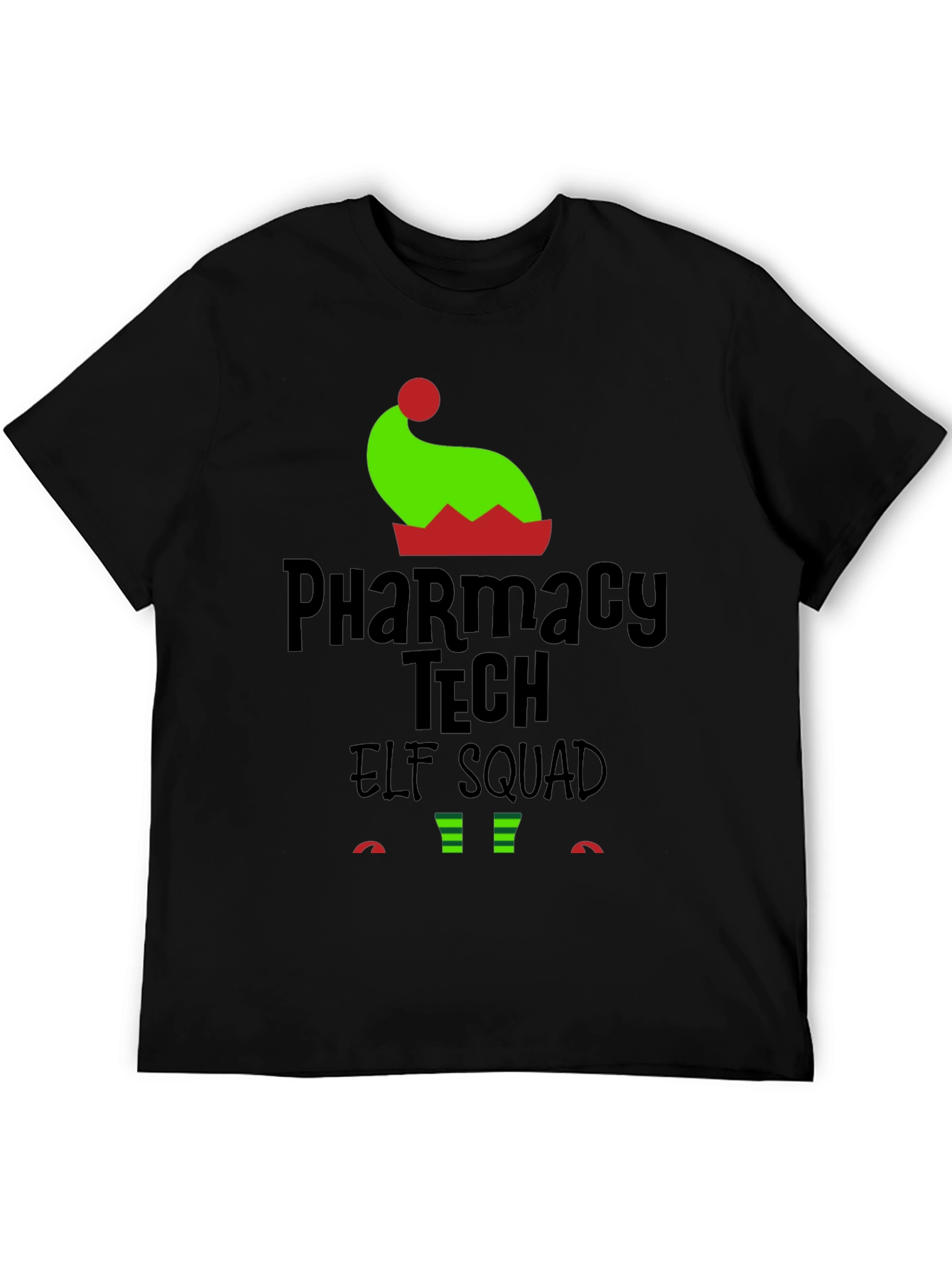 Pharmacy Tech Elf Squad Holiday T-Shirt