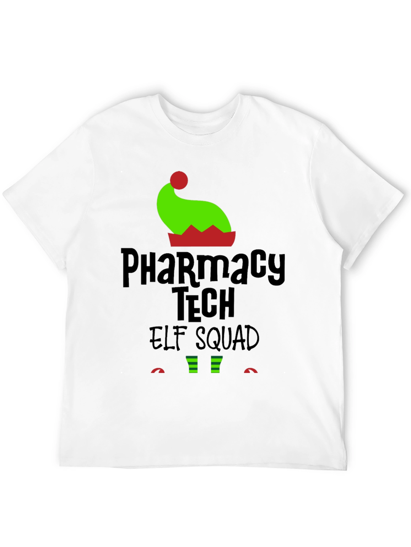 Pharmacy Tech Elf Squad Holiday T-Shirt