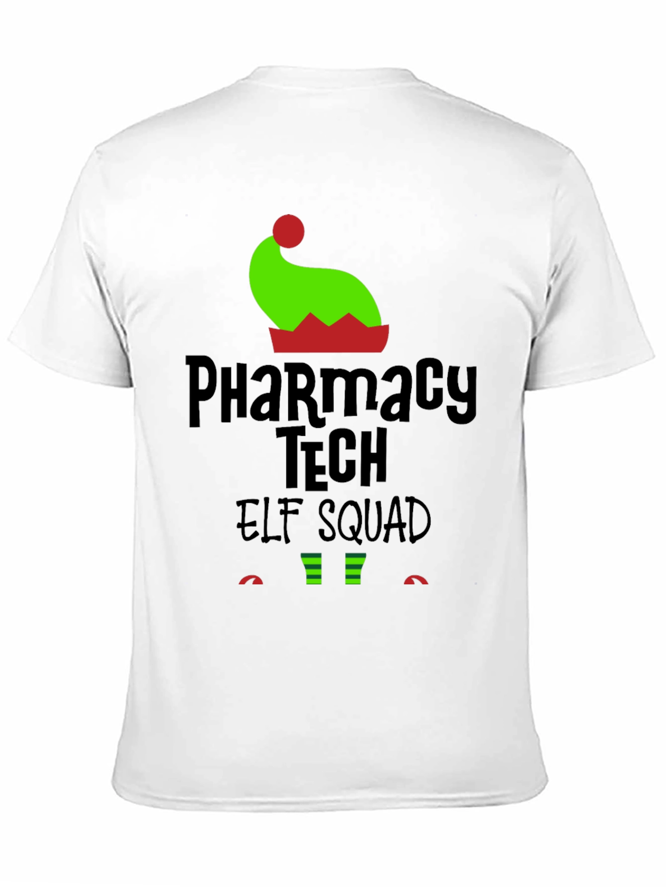 Pharmacy Tech Elf Squad Holiday T-Shirt