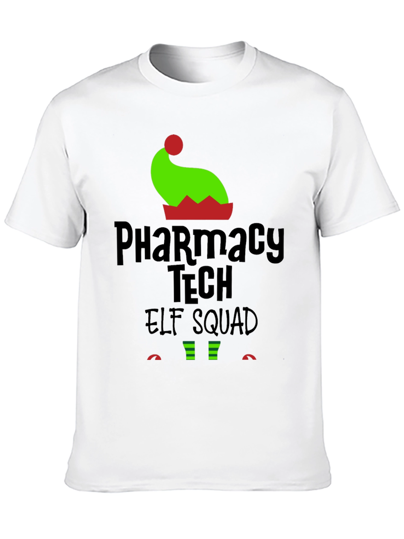 Pharmacy Tech Elf Squad Holiday T-Shirt