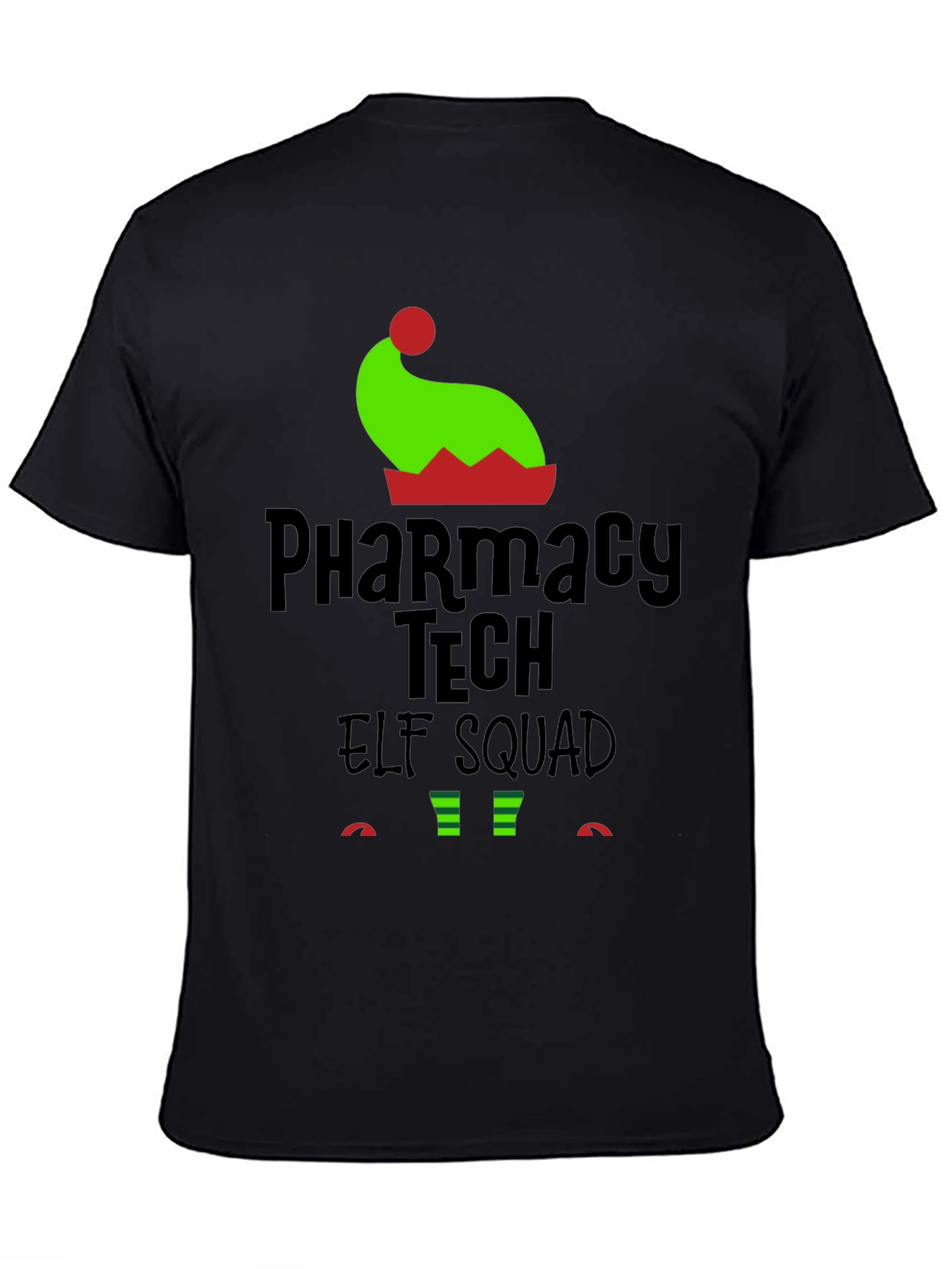 Pharmacy Tech Elf Squad Holiday T-Shirt