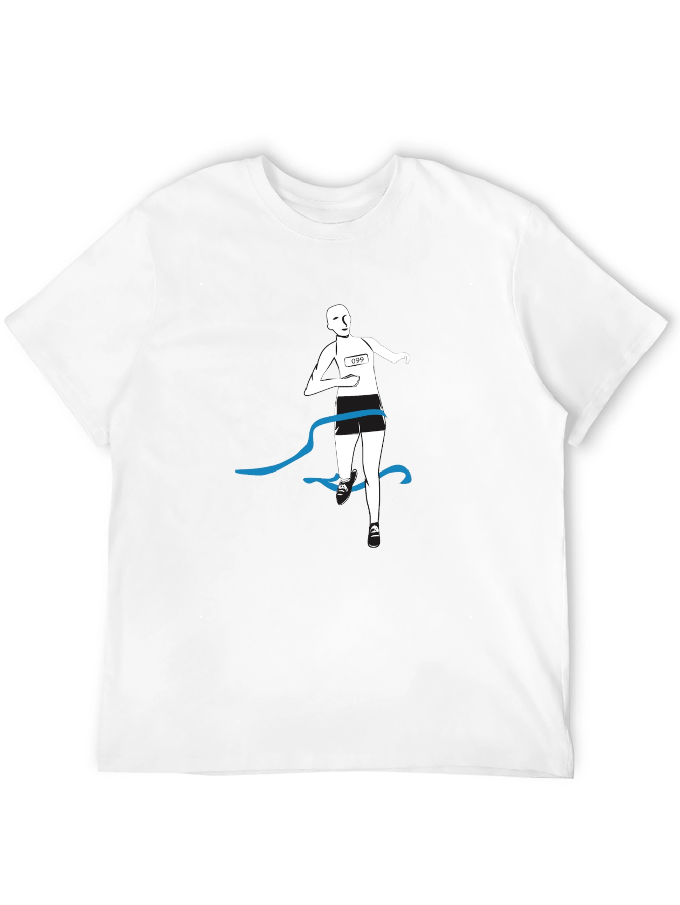 Runner Finish Line Graphic Tee - Black