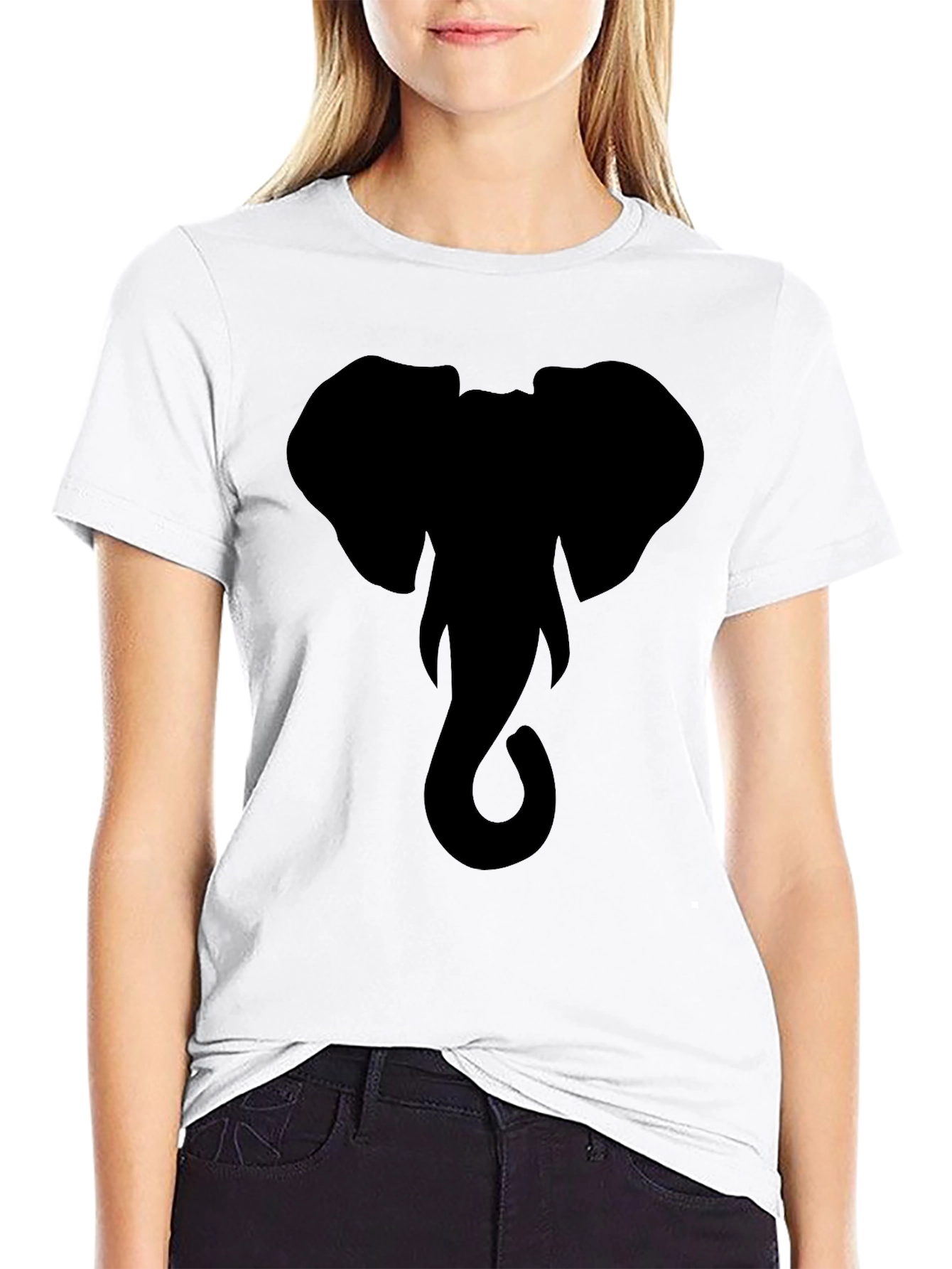 Elephant Graphic T-Shirt - Modern Black Tee