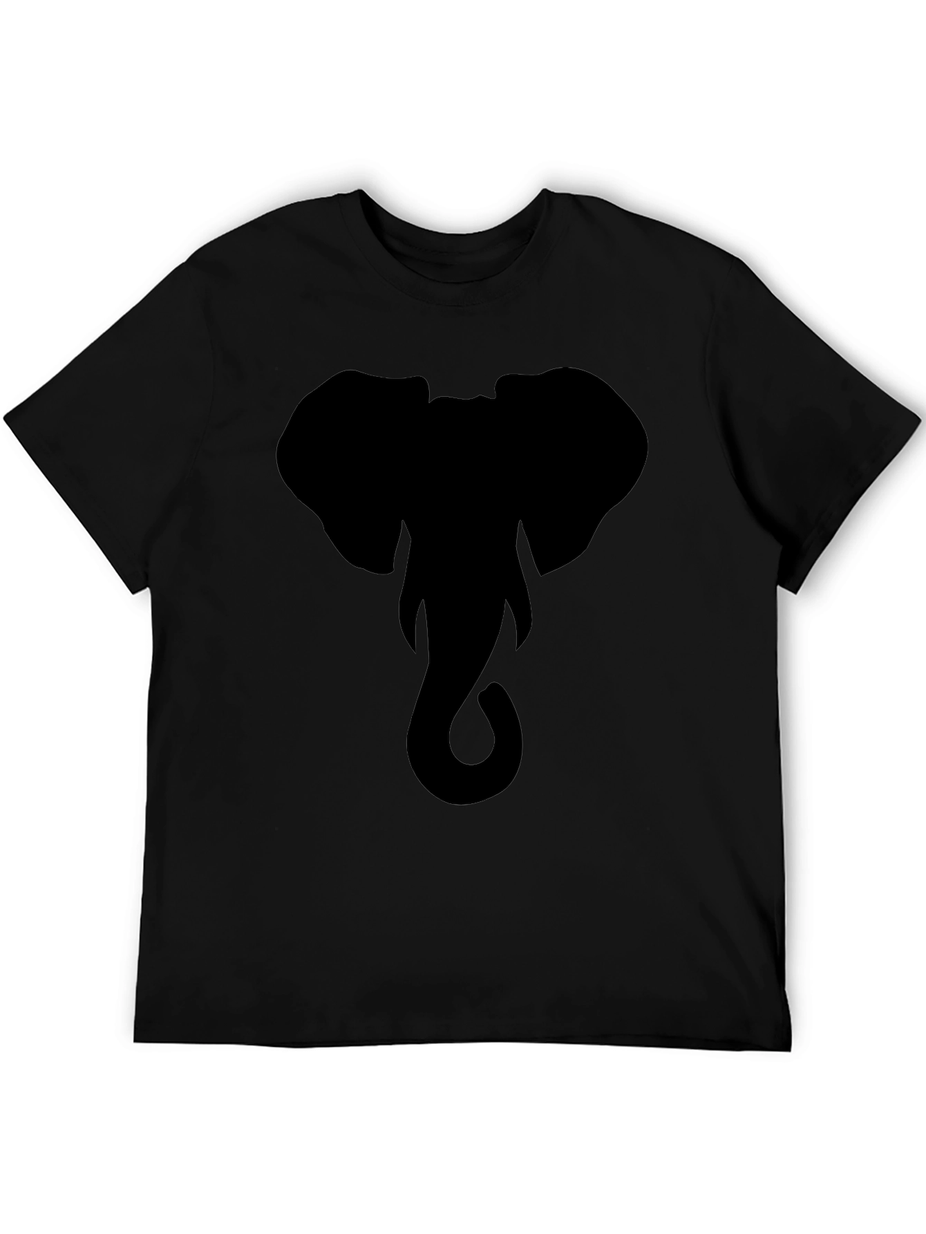 Elephant Graphic T-Shirt - Modern Black Tee