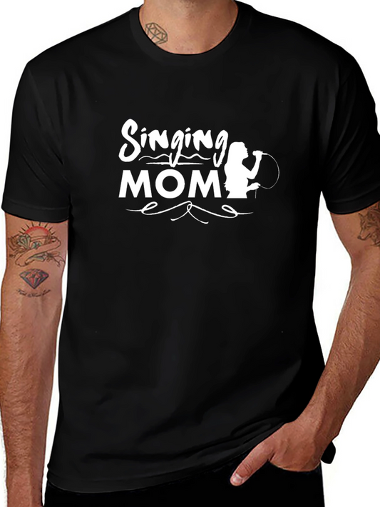 Singing Mom T-Shirt - Black Graphic Tee