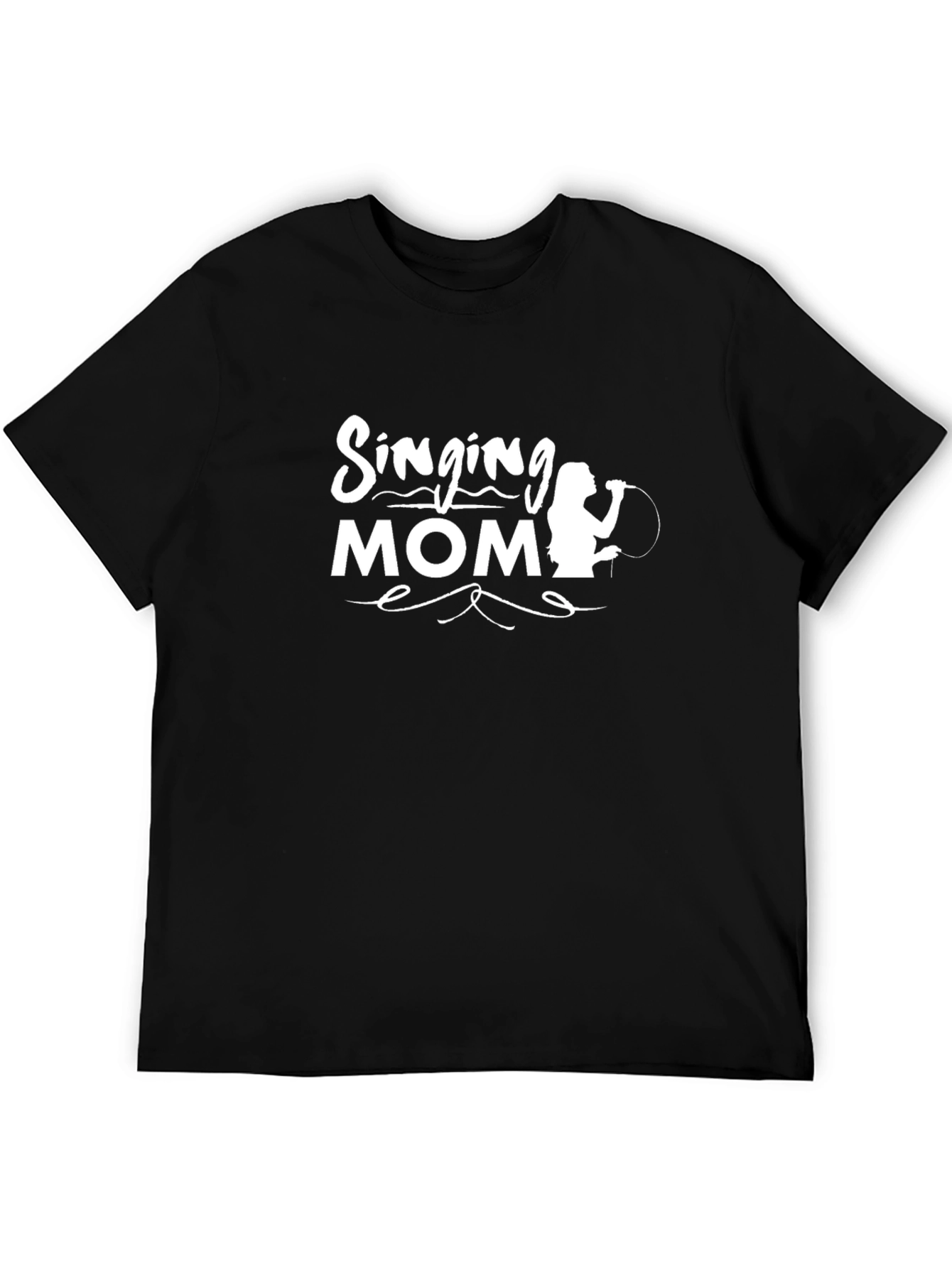 Singing Mom T-Shirt - Black Graphic Tee