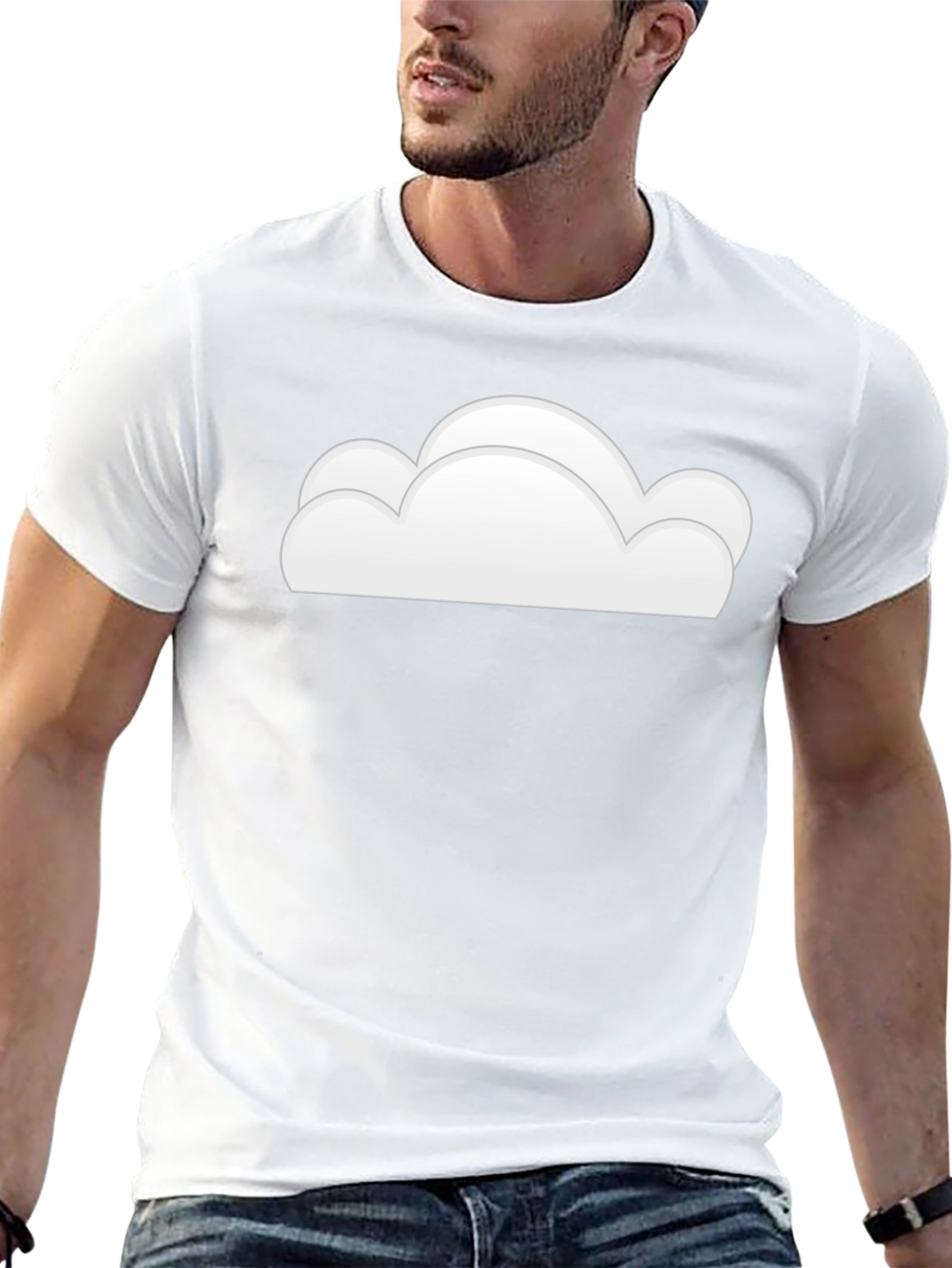 Cloud Graphic Black T-Shirt
