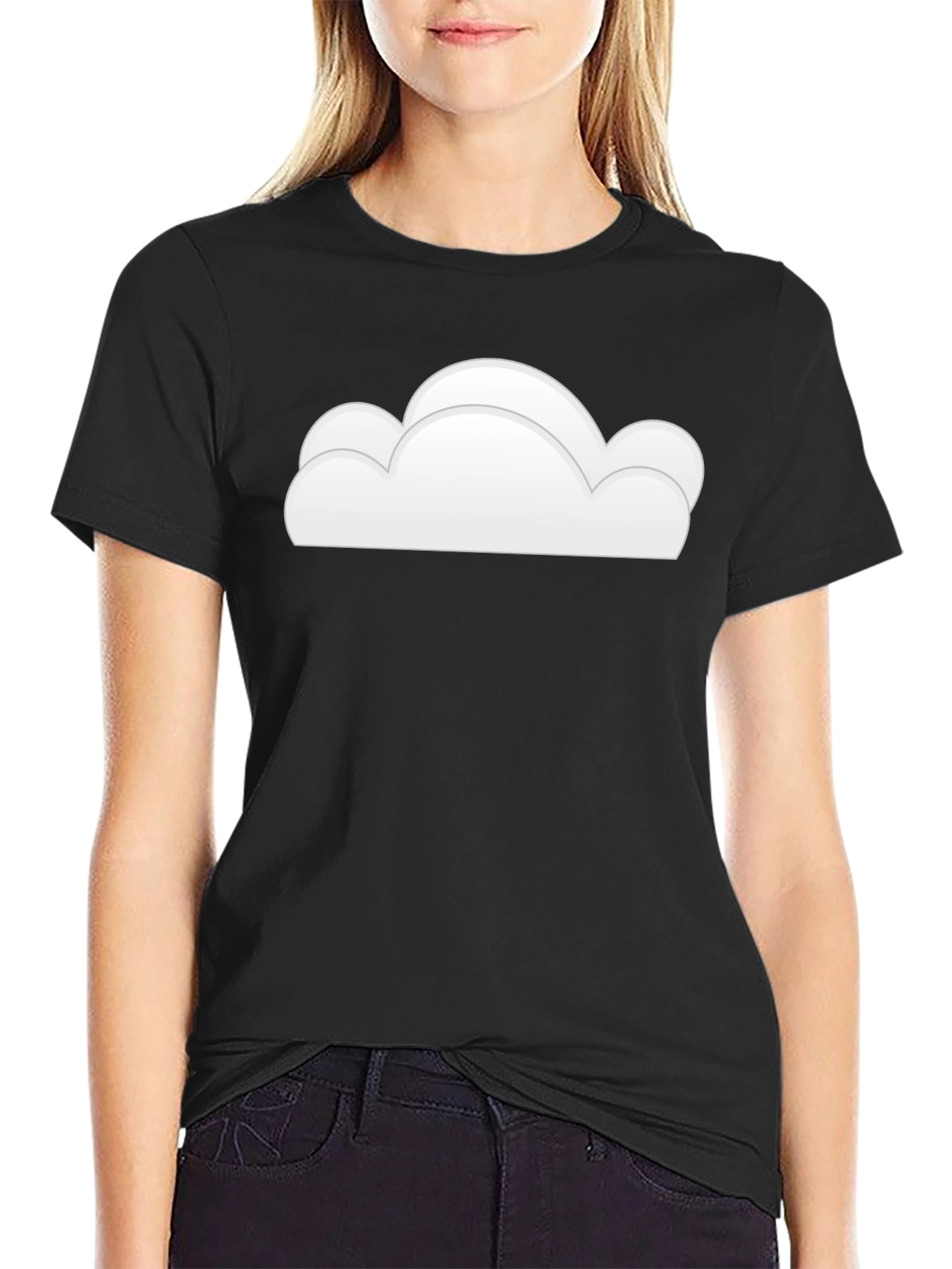 Cloud Graphic Black T-Shirt