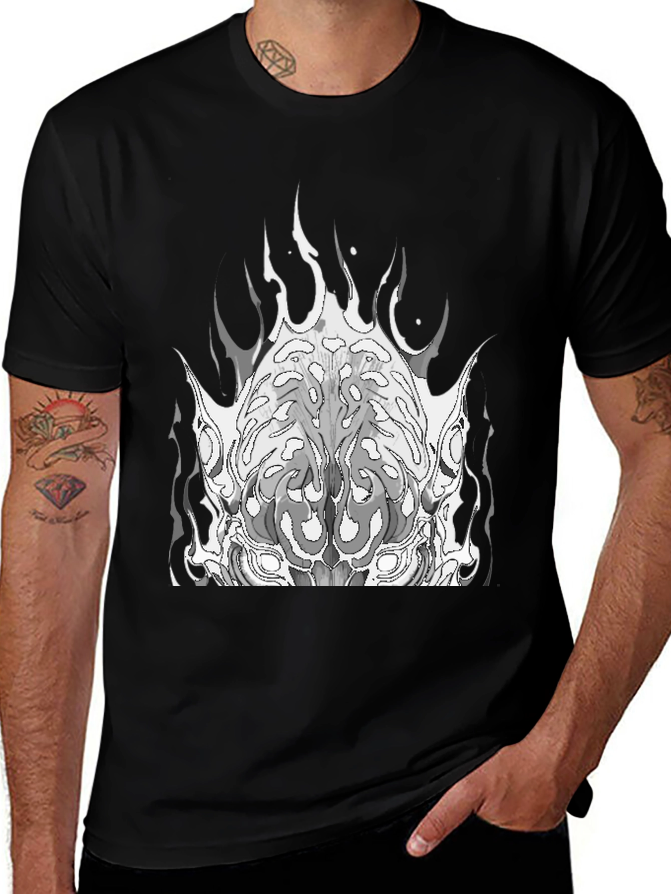 Fiery Brain Graphic Tee