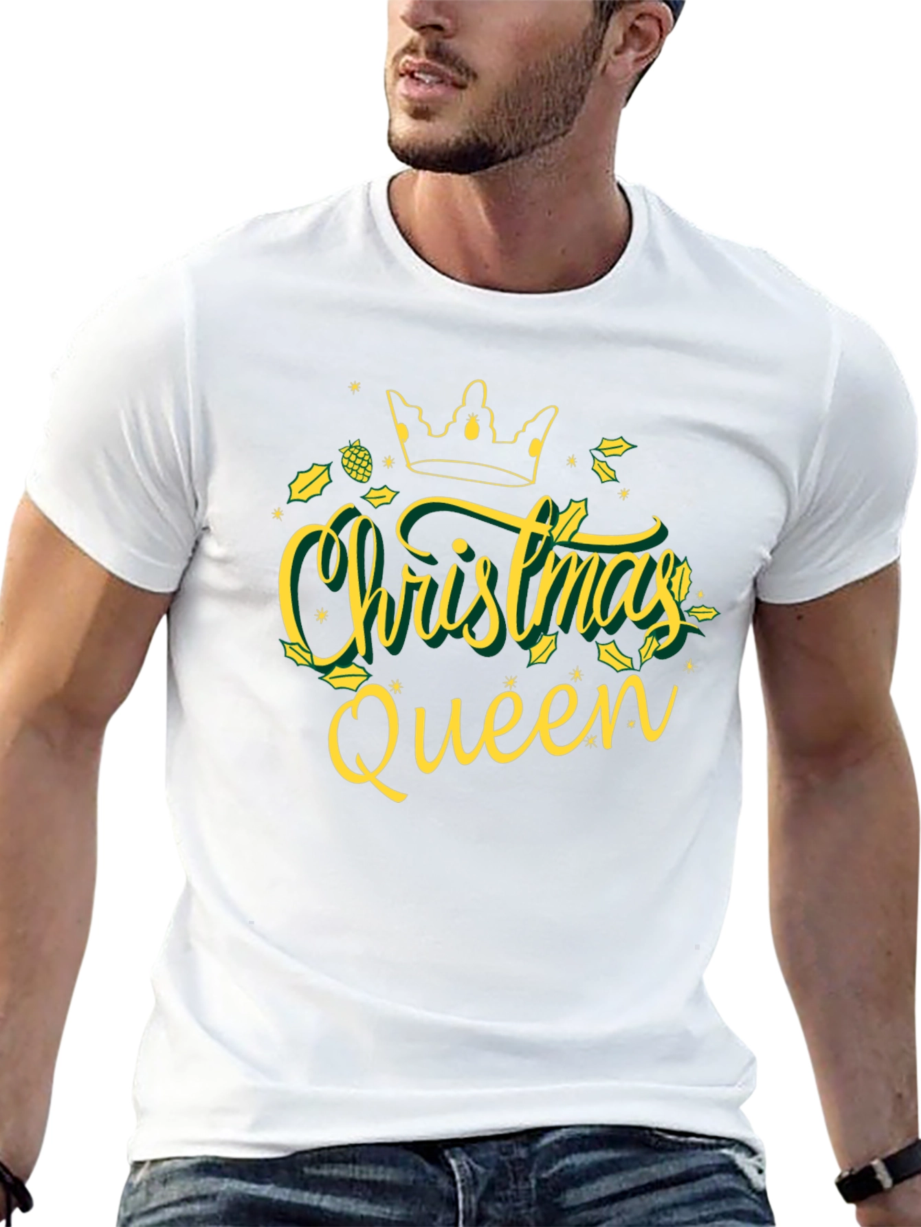 Christmas Queen Graphic Tee - Holiday Festive Shirt
