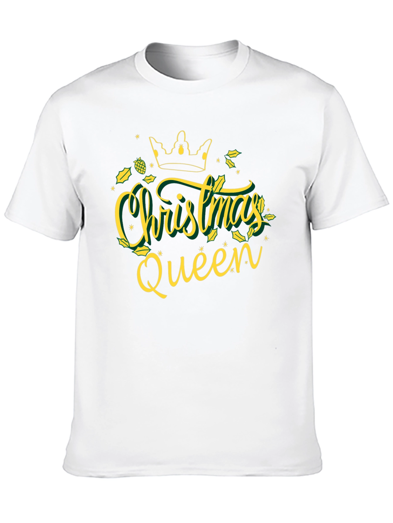 Christmas Queen Graphic Tee - Holiday Festive Shirt
