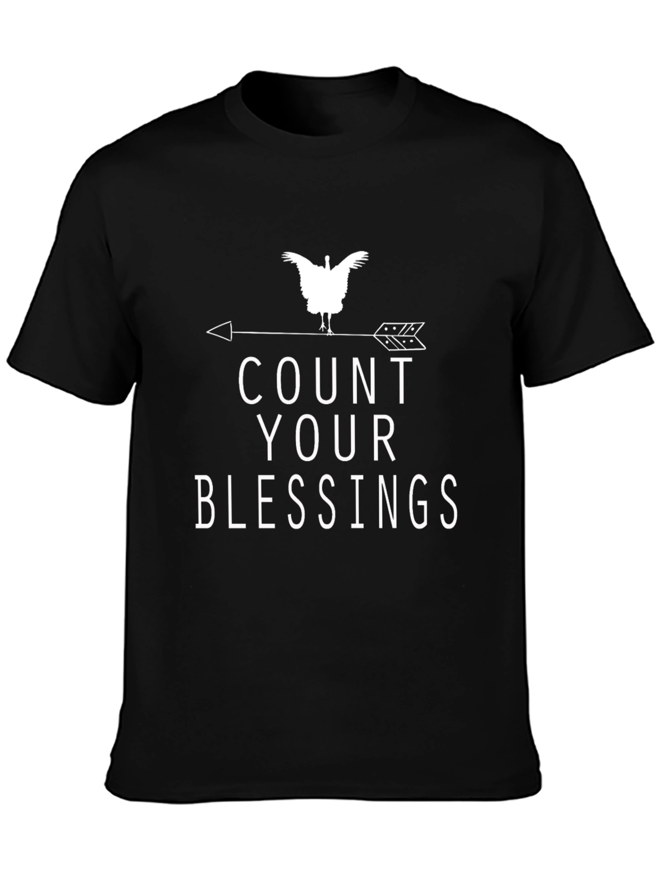 Count Your Blessings Graphic Tee - Black