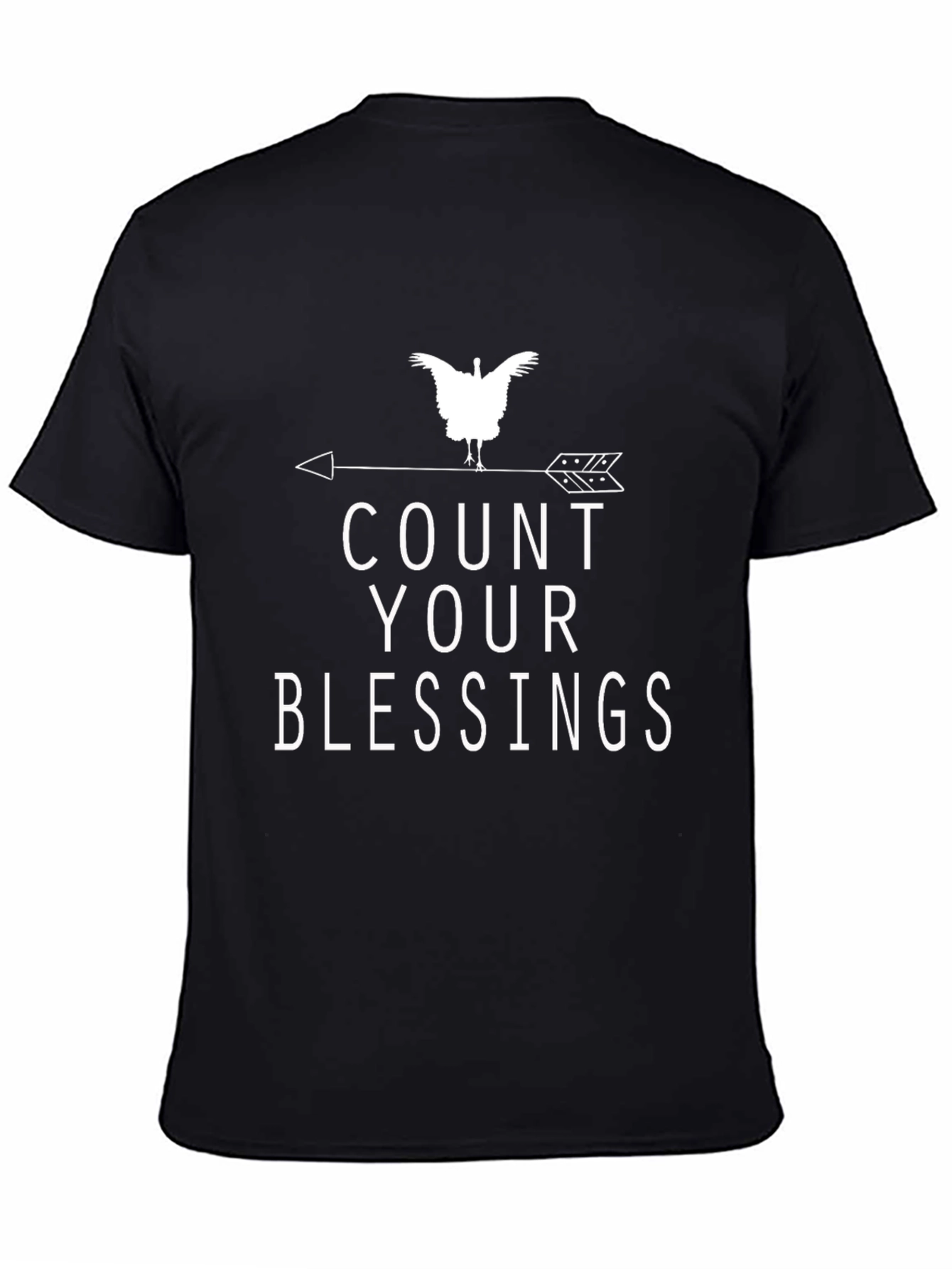 Count Your Blessings Graphic Tee - Black