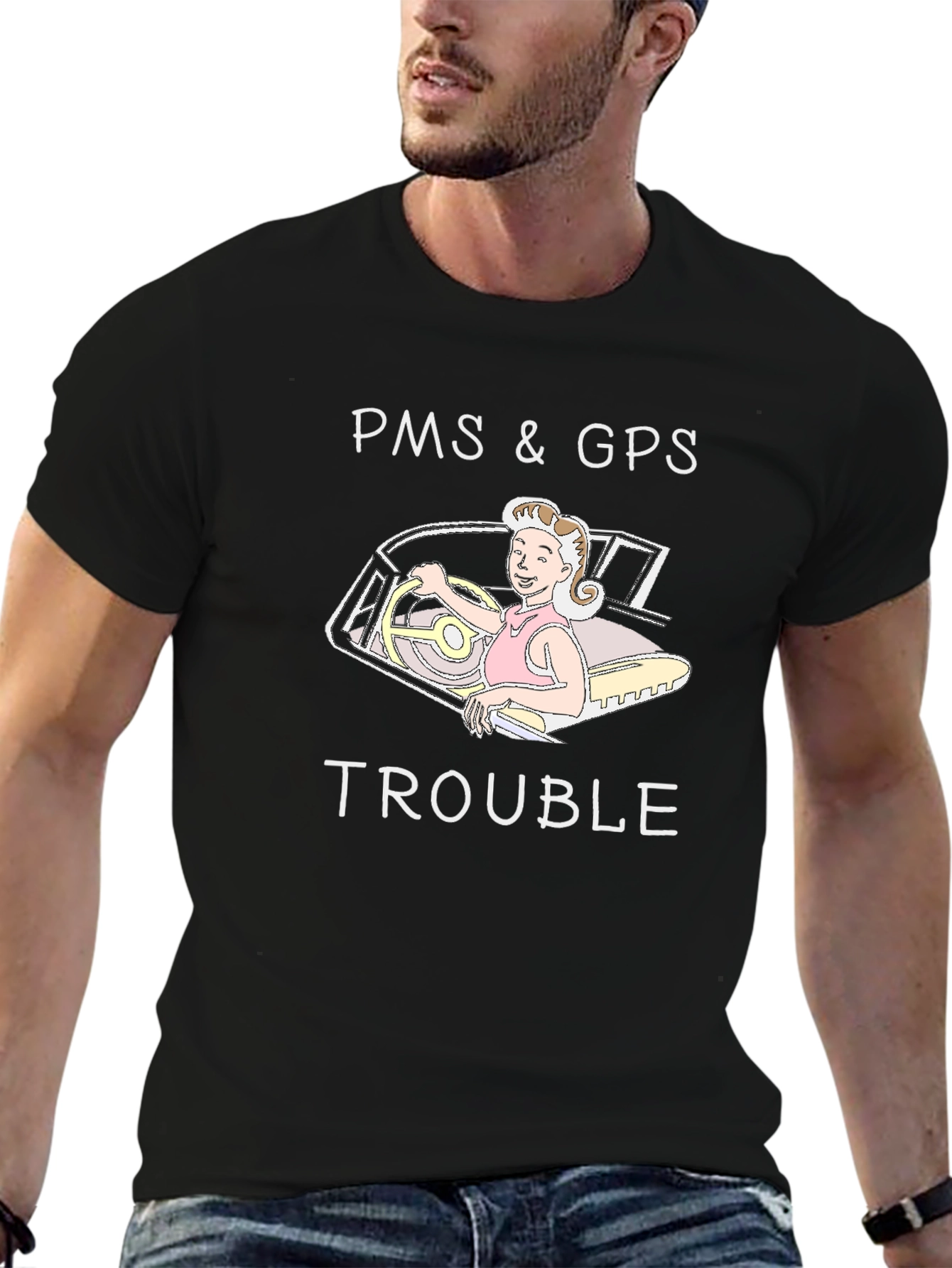 PMS & GPS Trouble Graphic Tee