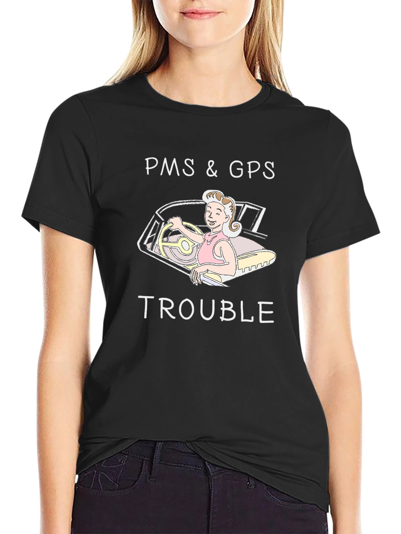 PMS & GPS Trouble Graphic Tee