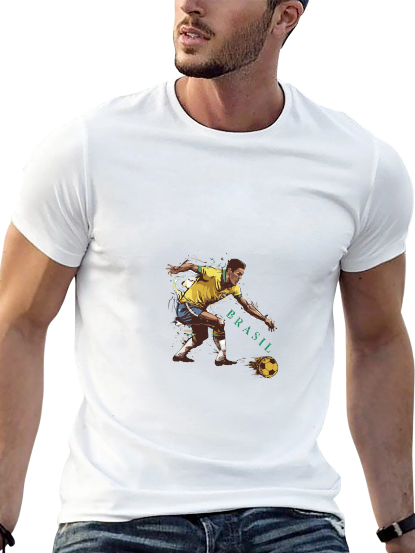 Brasil Soccer Graphic Tee