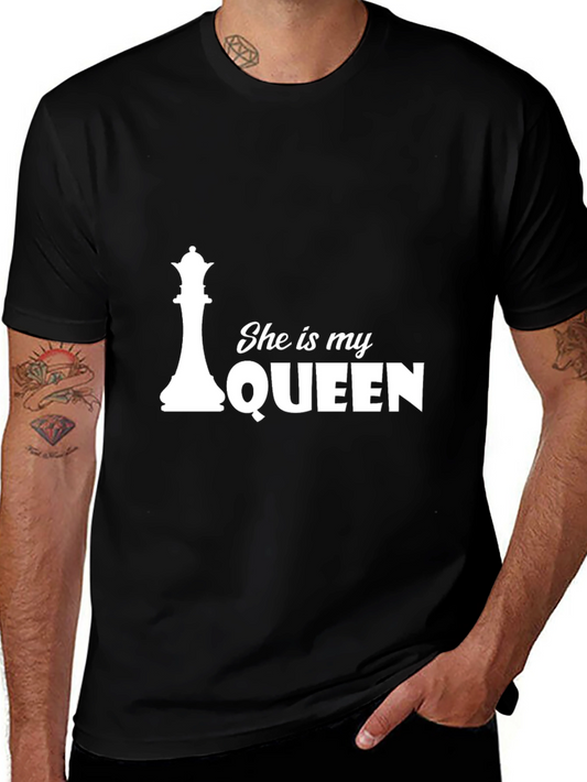 She is My Queen Chess Graphic Tee
