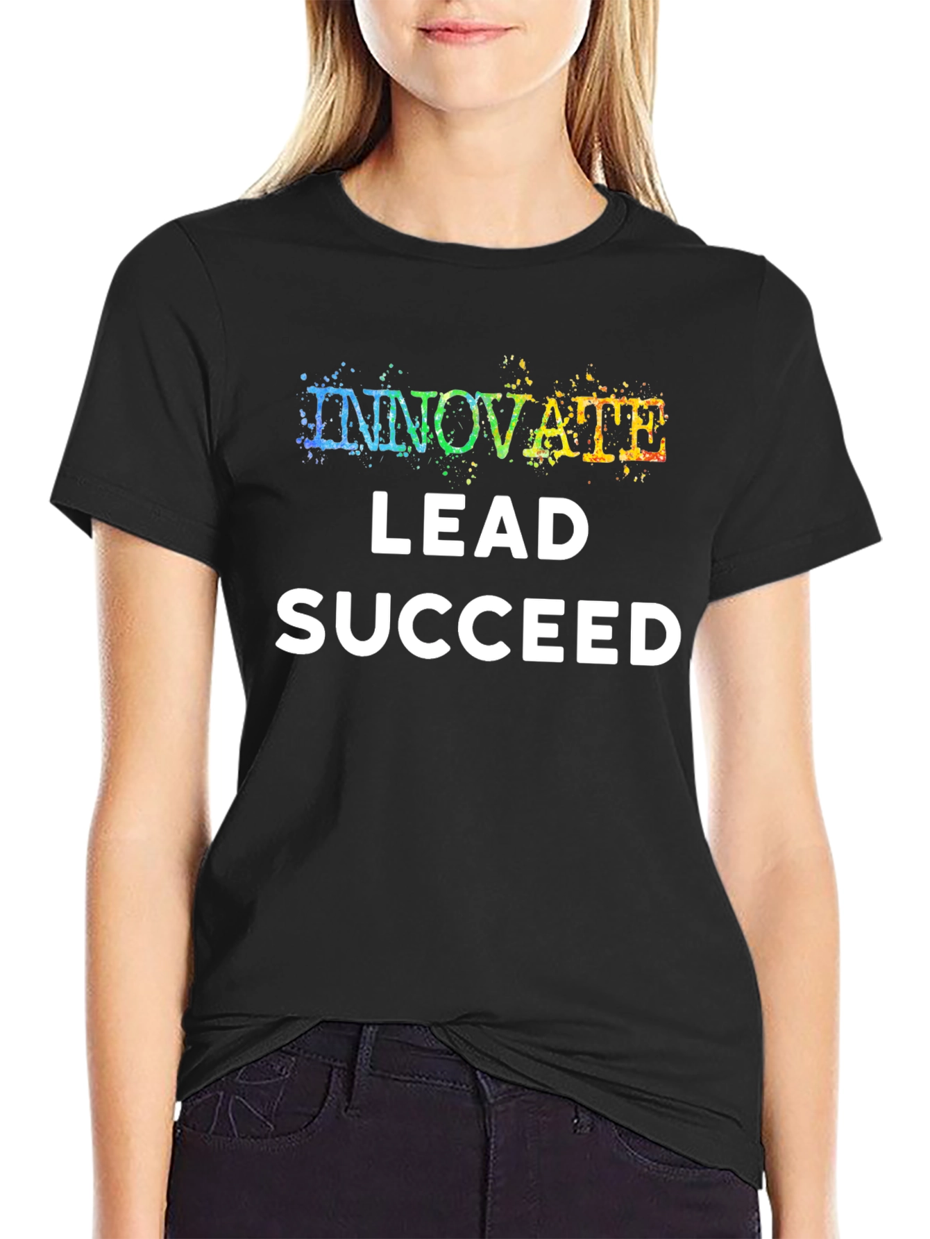 Innovate Lead Succeed T-Shirt - Black