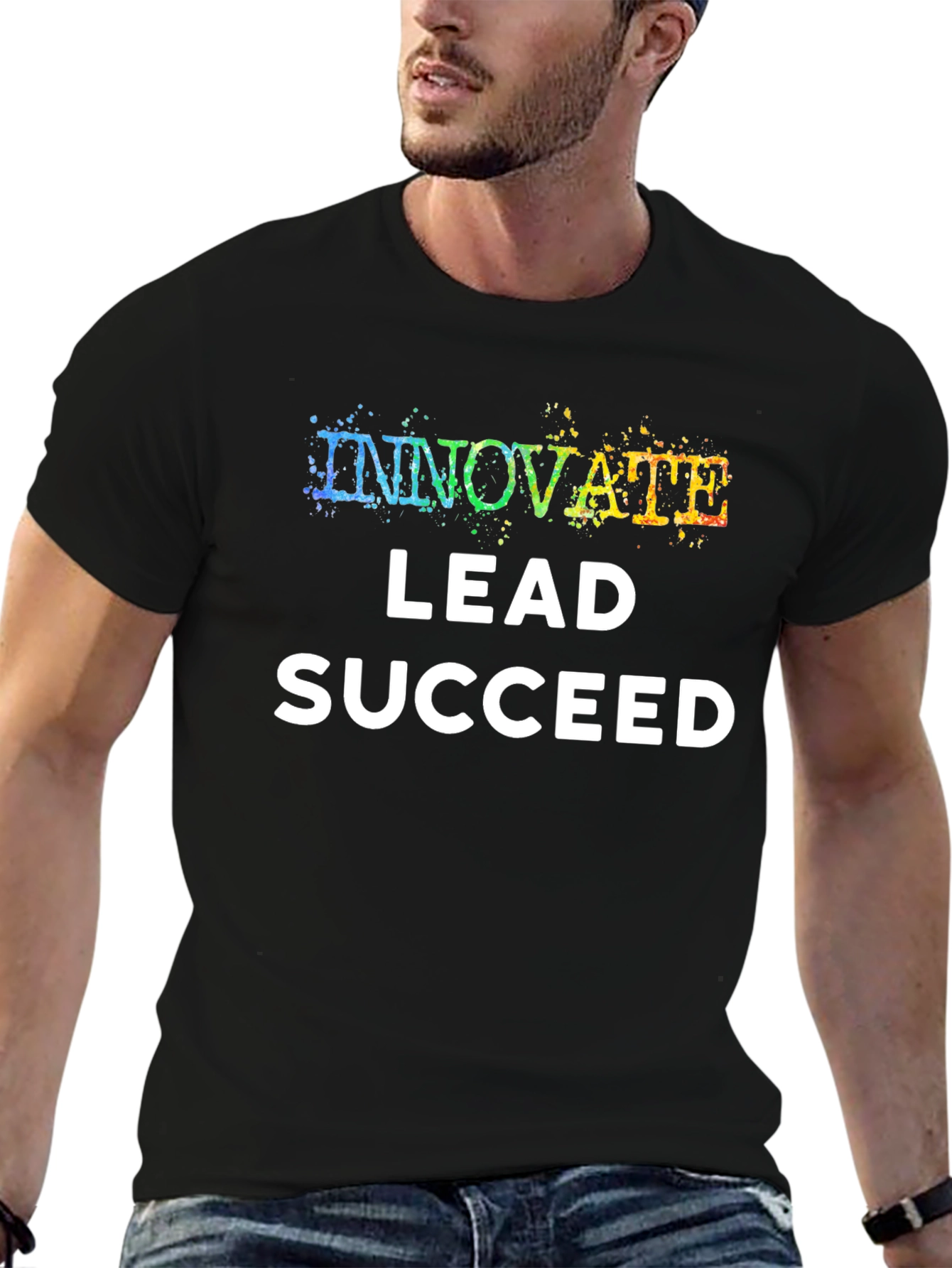 Innovate Lead Succeed T-Shirt - Black
