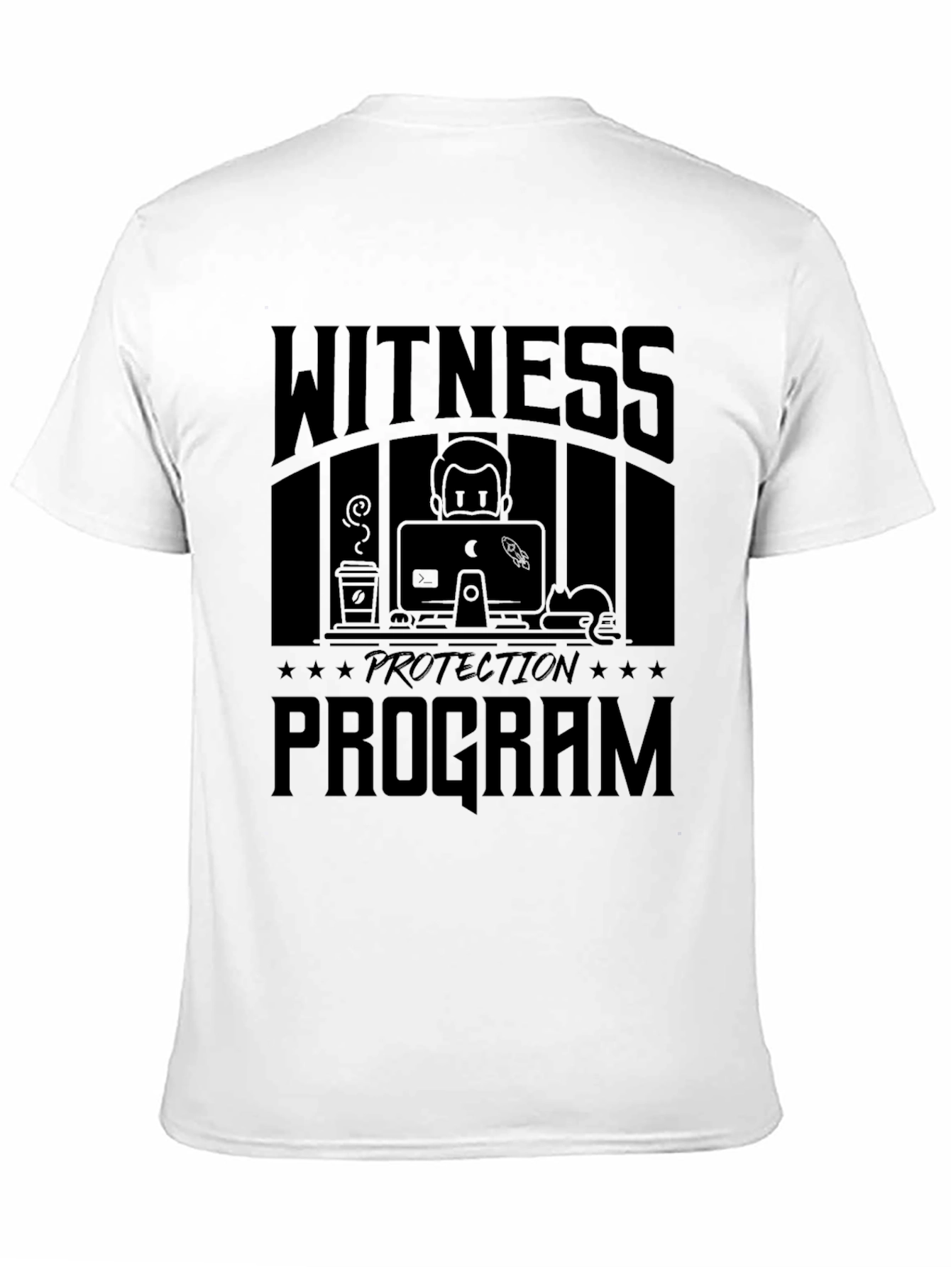 Witness Protection Program Black Graphic T-Shirt