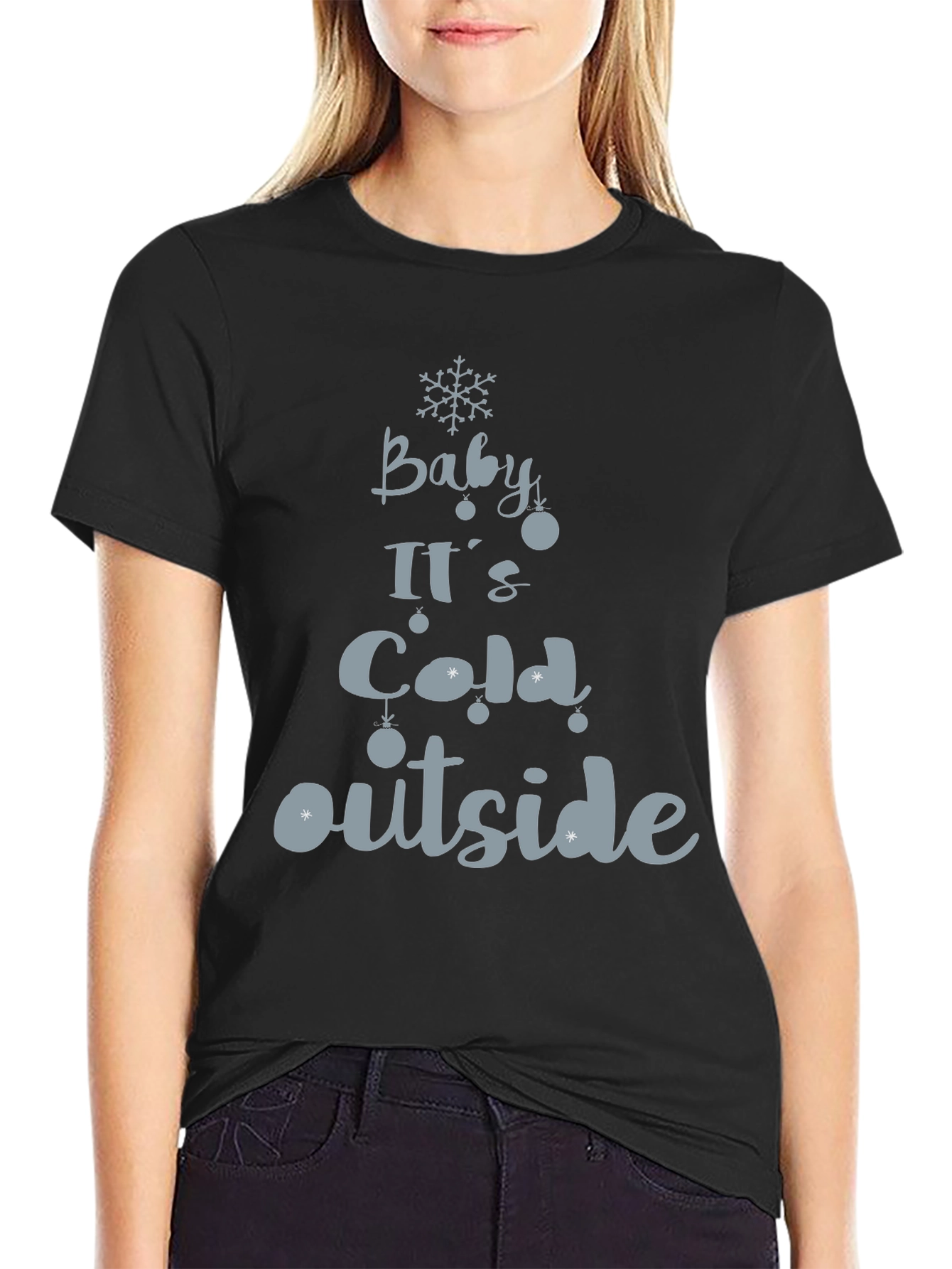 Baby Its Cold Outside Holiday Graphic Tee