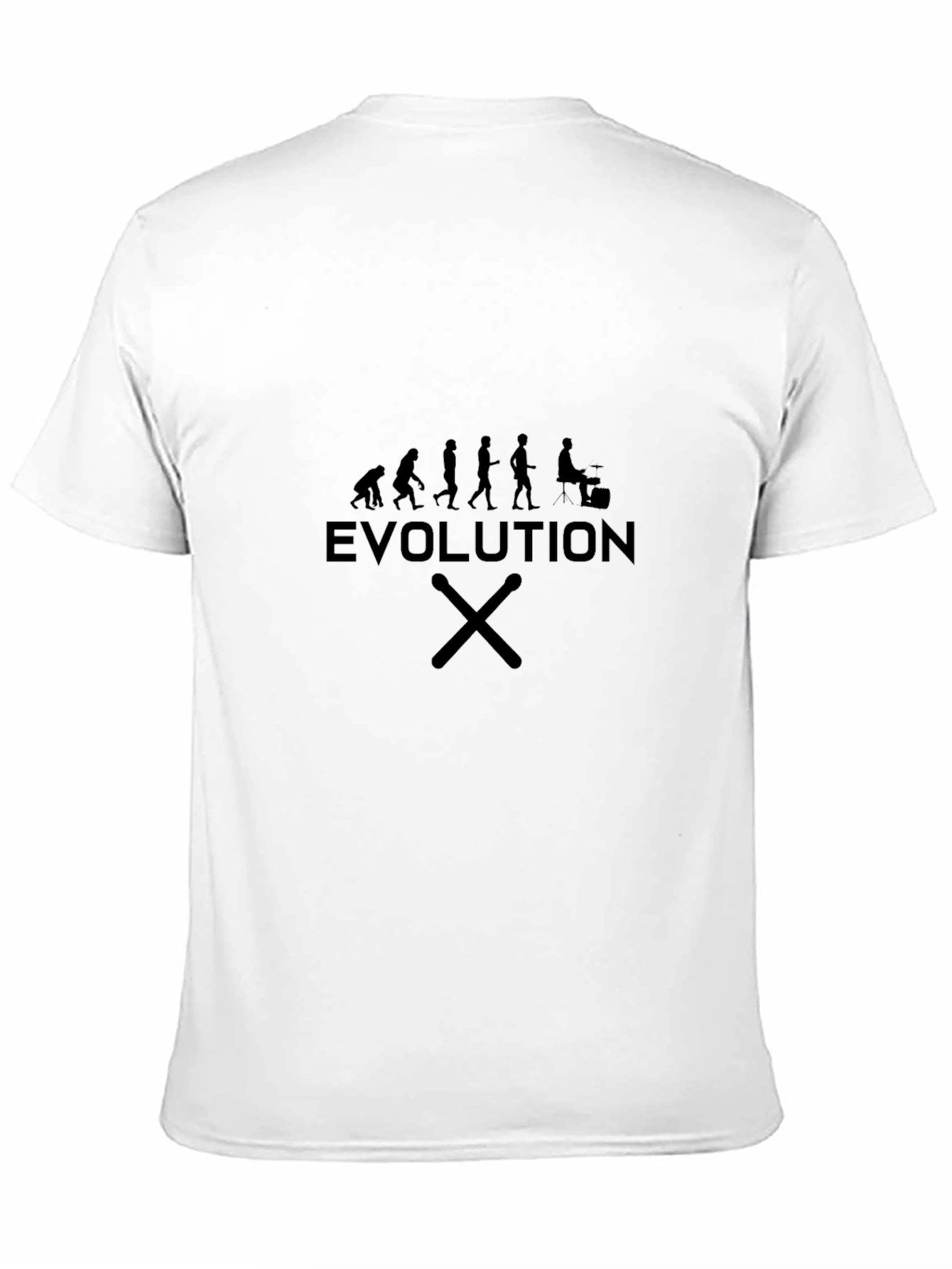Evolution of Drumming Black T-Shirt