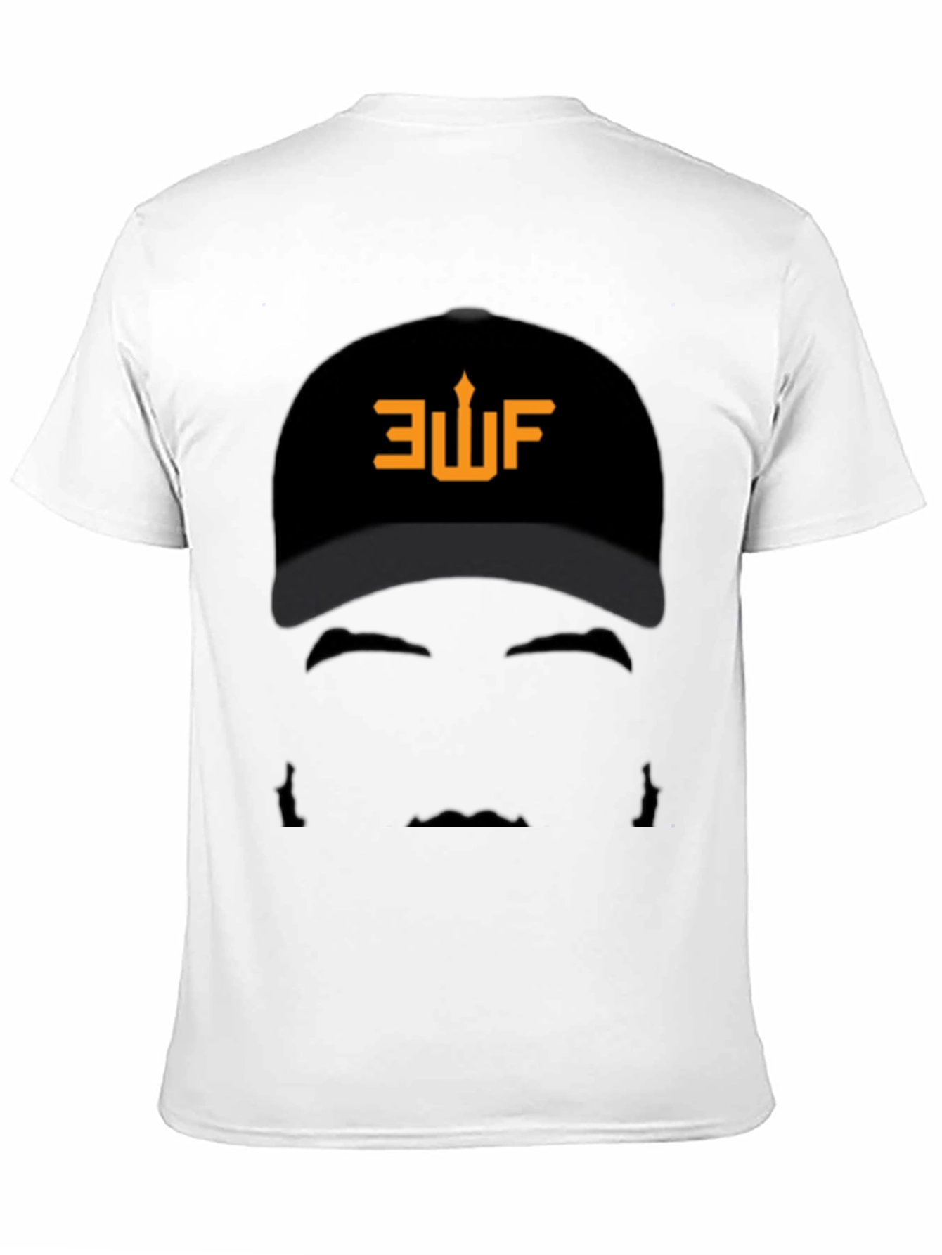 AUF Baseball Cap Graphic Black T-Shirt