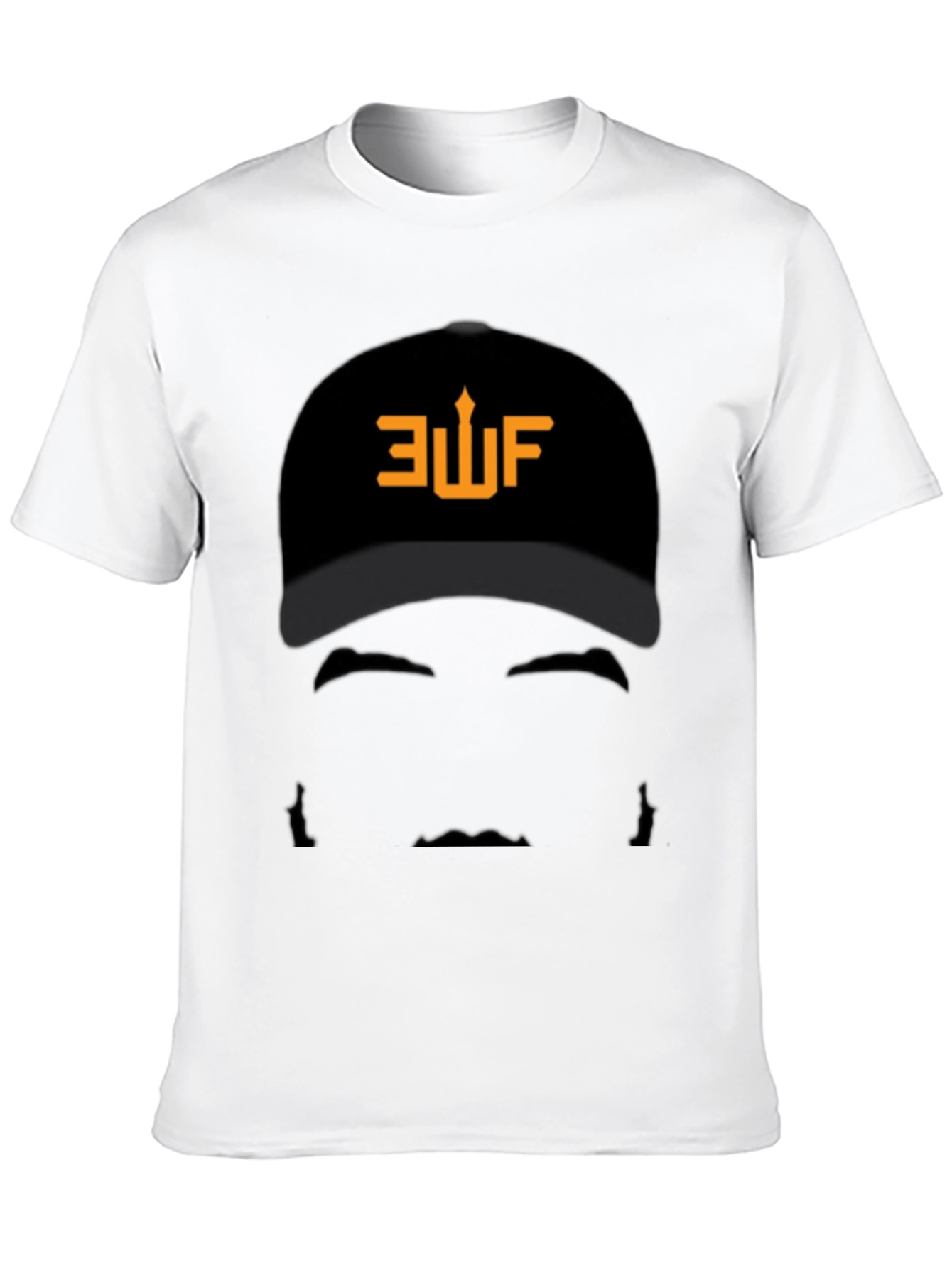 AUF Baseball Cap Graphic Black T-Shirt