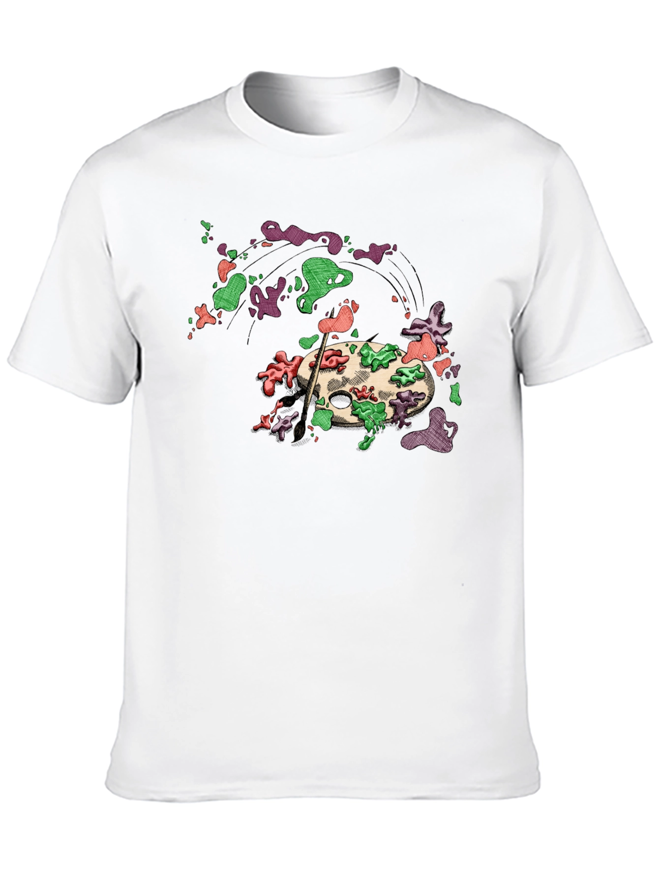 Art Palette Graphic Tee - Painters Style T-Shirt